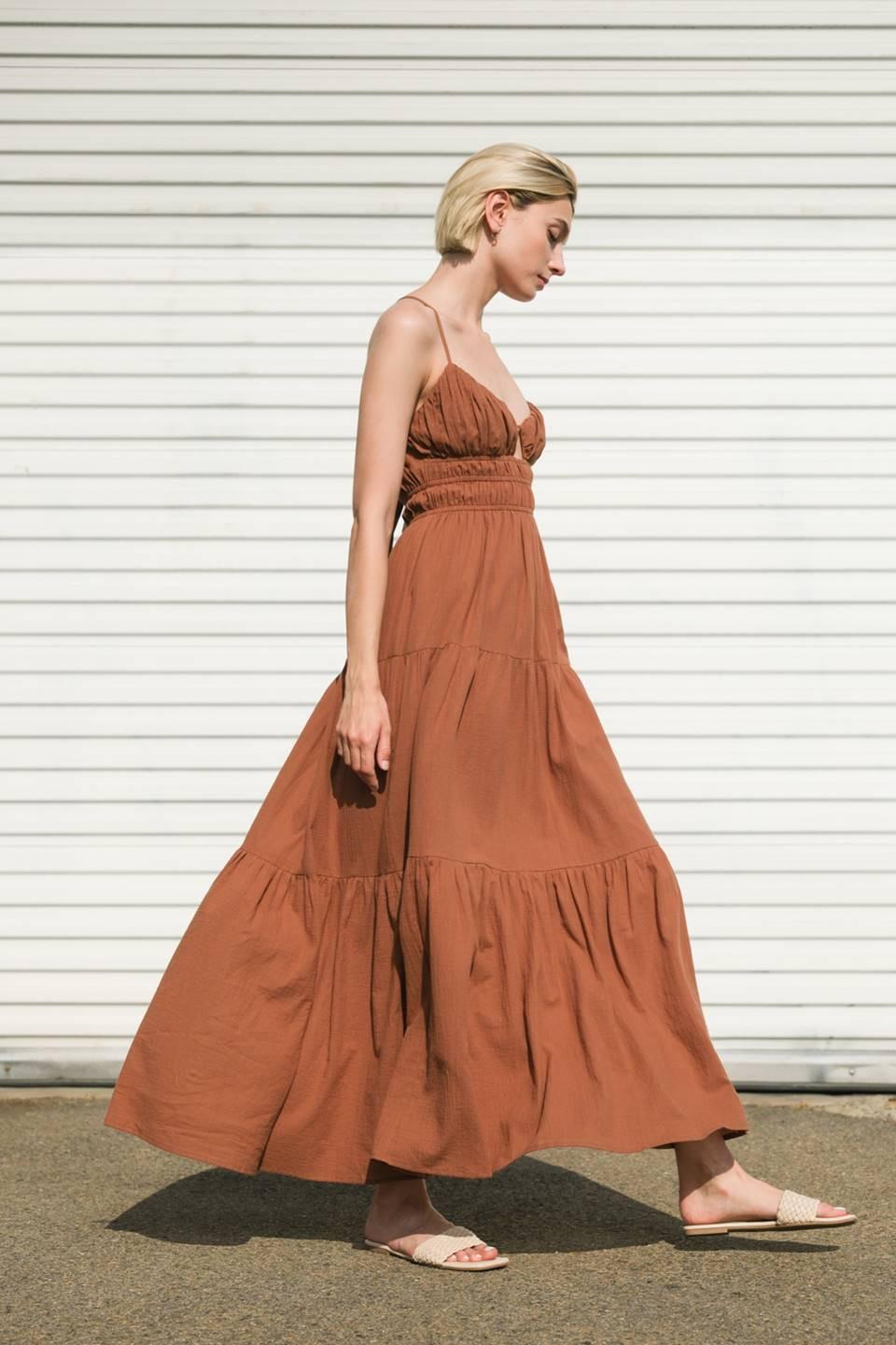 VESTIDO MAXI TEJIDO DE ELEGANCIA SIN ESFUERZO