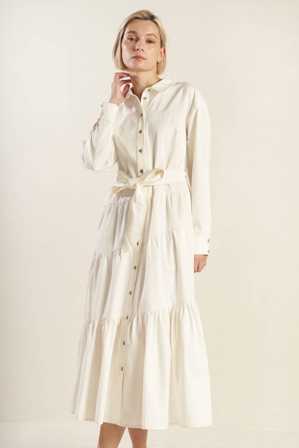 VESTIDO MIDI EN SEDA TEJIDA ANYTIME NOW