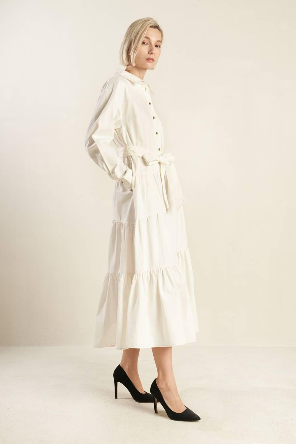 VESTIDO MIDI EN SEDA TEJIDA ANYTIME NOW