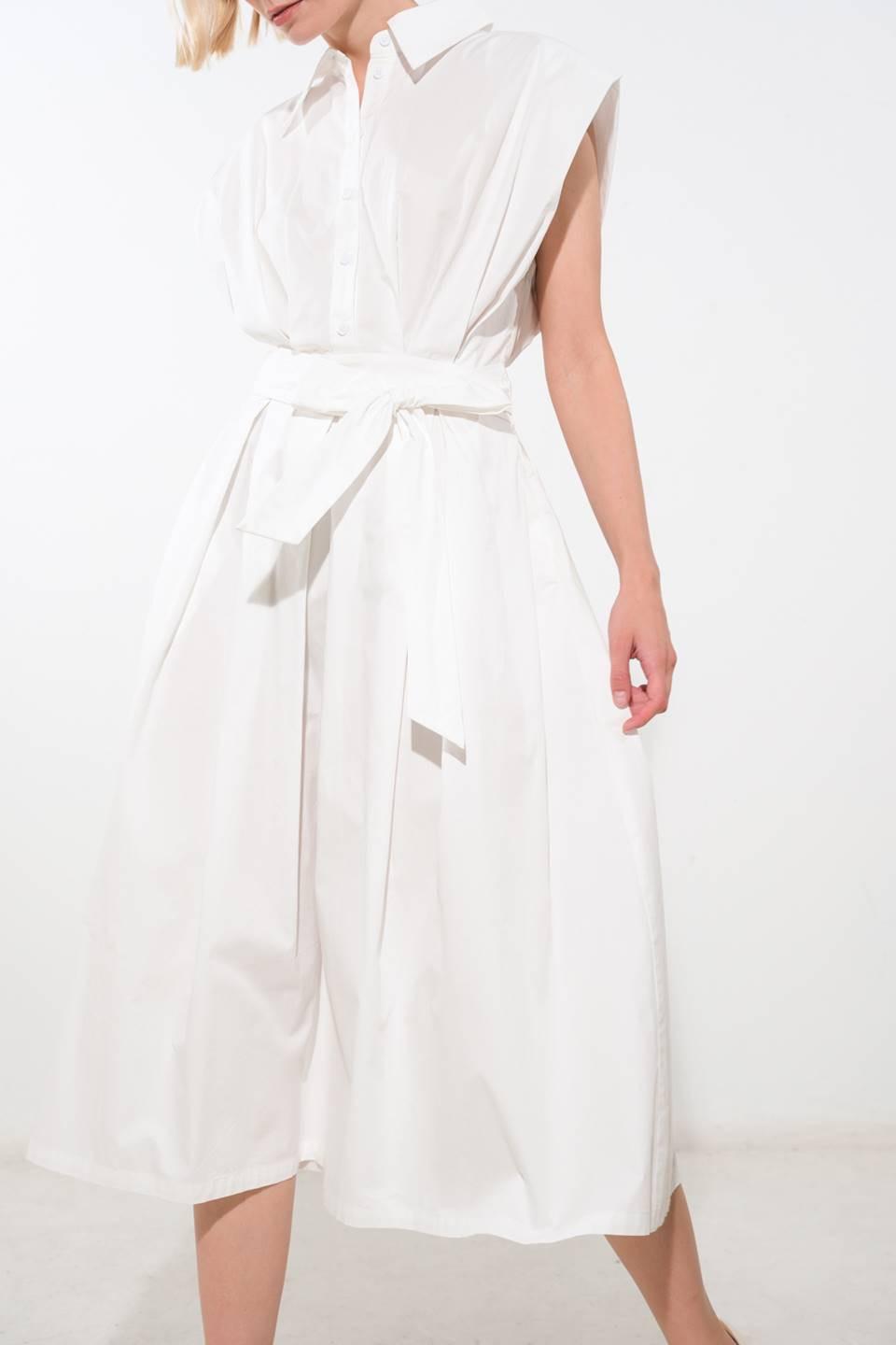 VESTIDO MIDI TEJIDO DE CONEXIÓN PROFUNDA