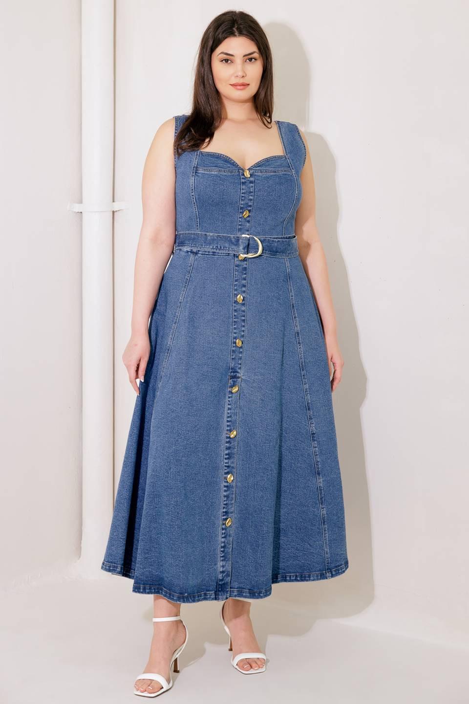 VESTIDO VAQUERO MIDI PRETTIEST BEHAVIOR
