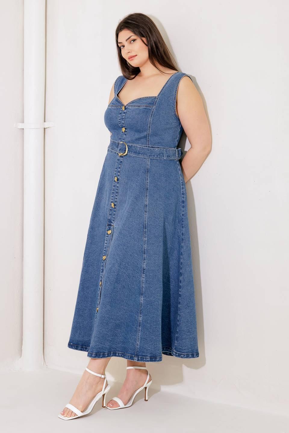 VESTIDO VAQUERO MIDI PRETTIEST BEHAVIOR