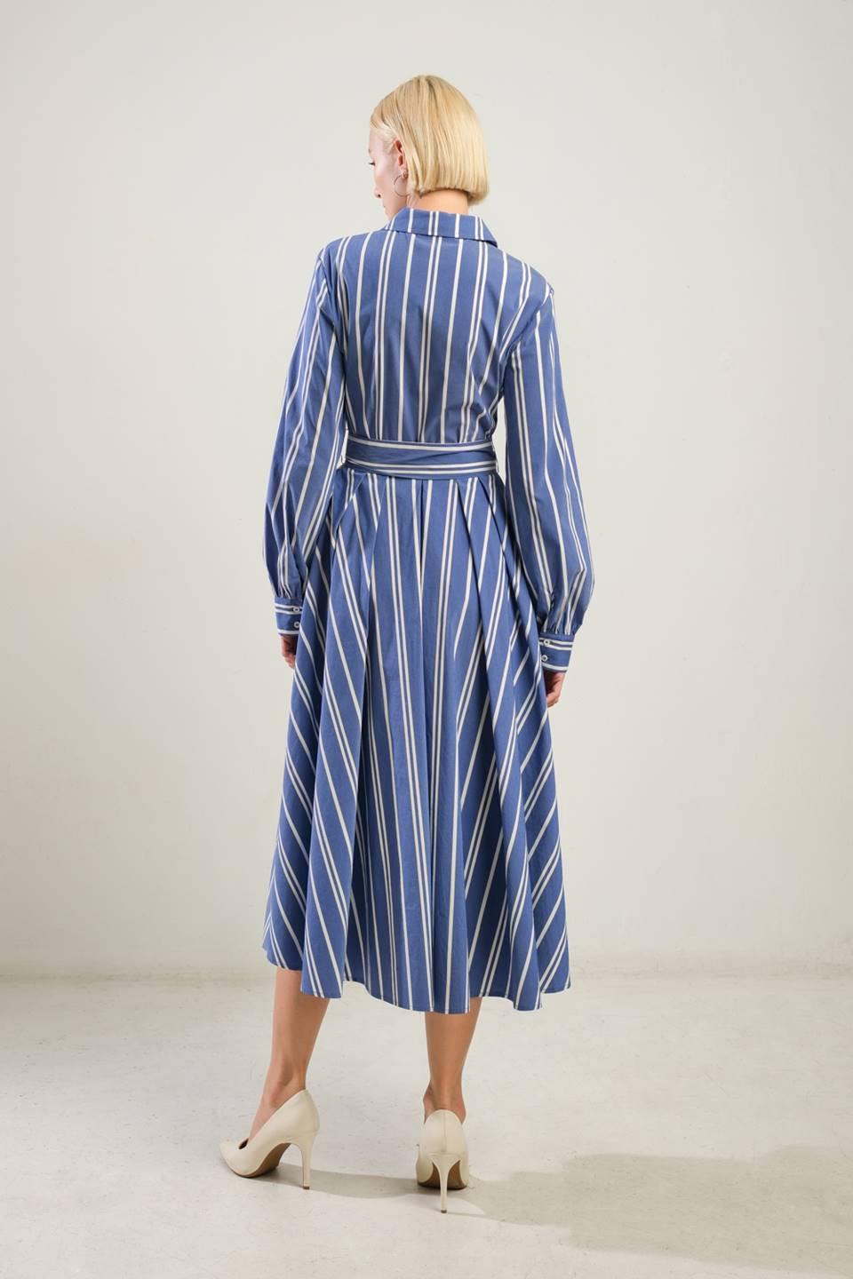 VESTIDO CAMISERO MIDI PETAL POWER