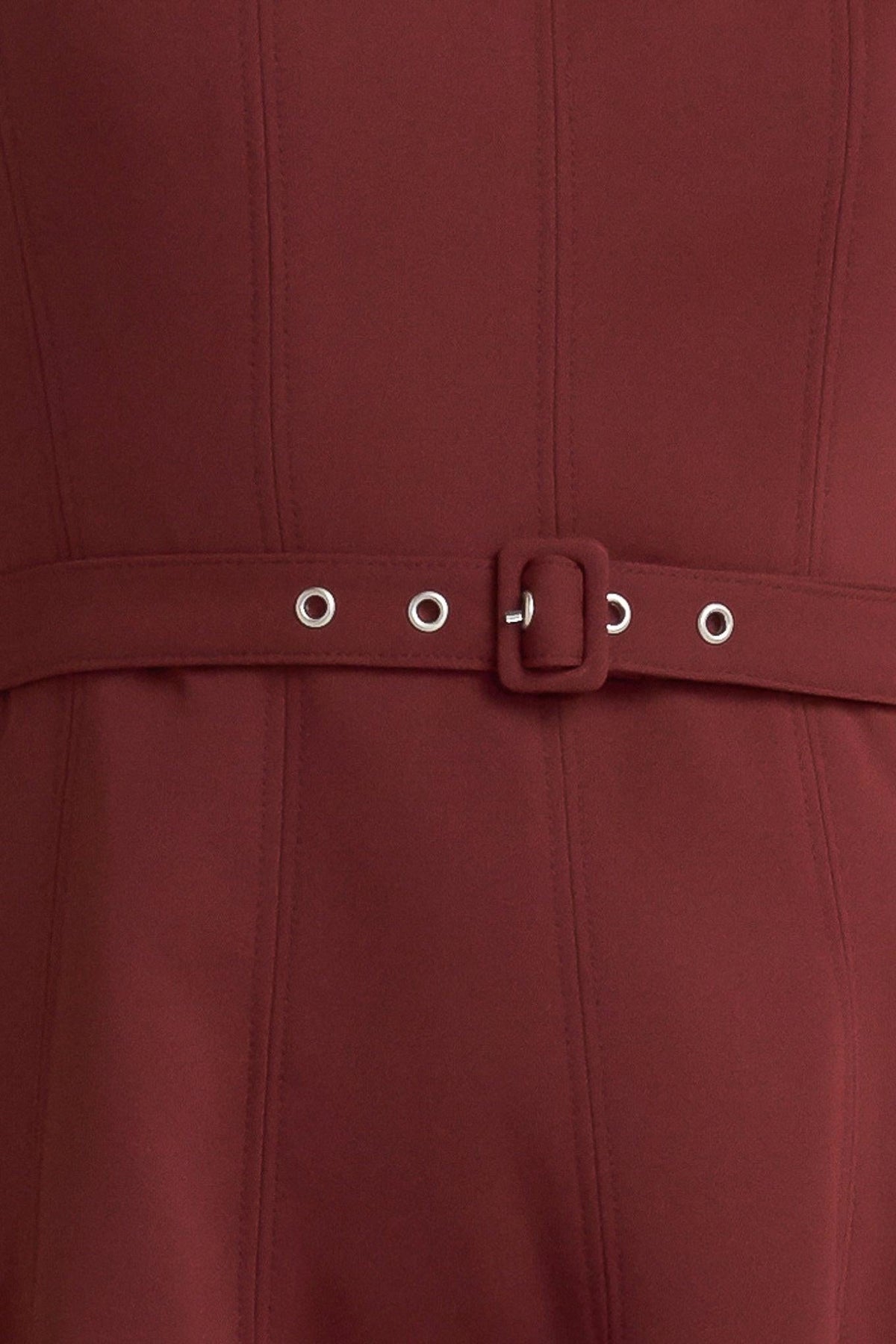 VESTIDO MIDI TEJIDO LIVING THE DREAM WINE