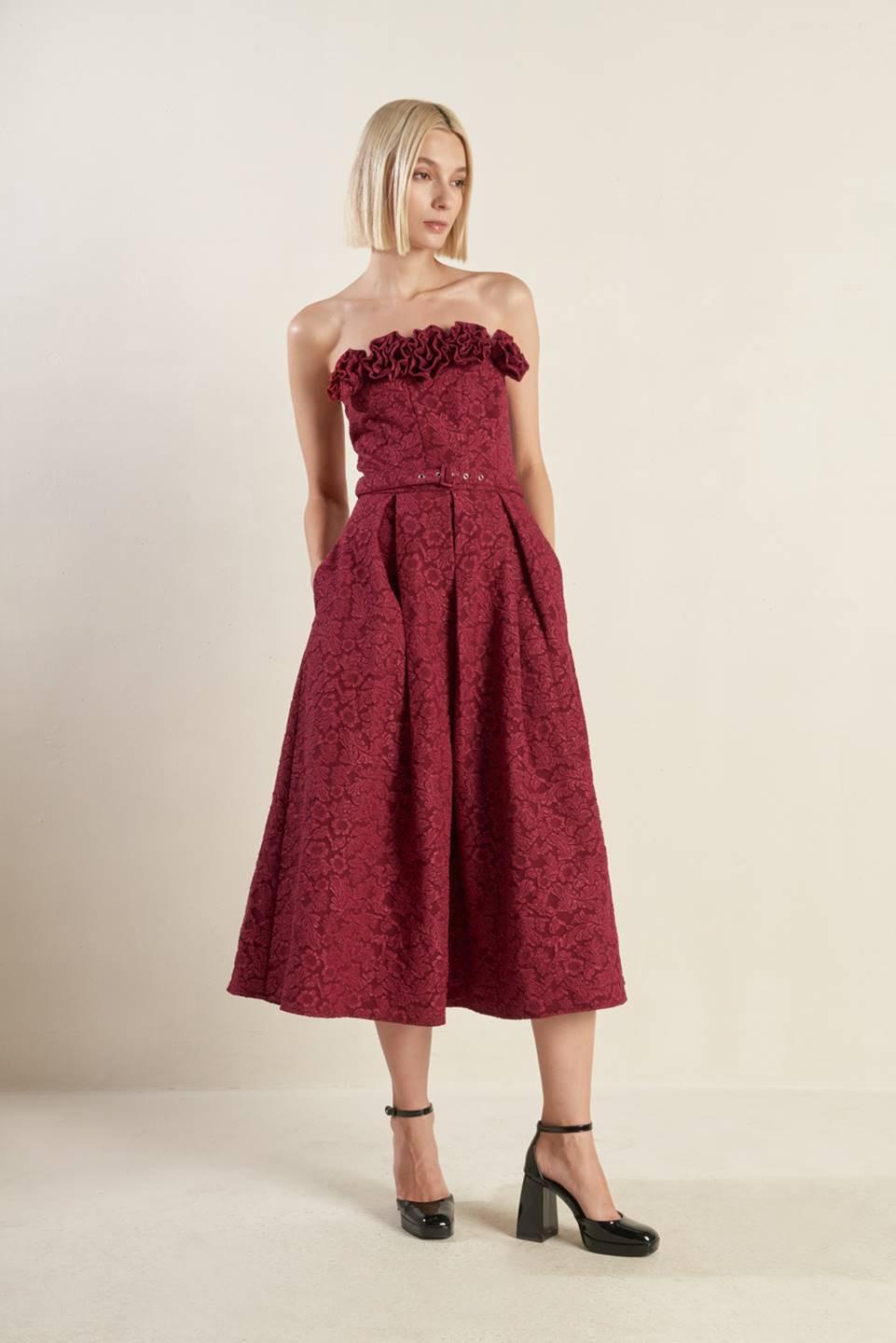 VESTIDO MIDI TEJIDO GLORIOUS SHINE