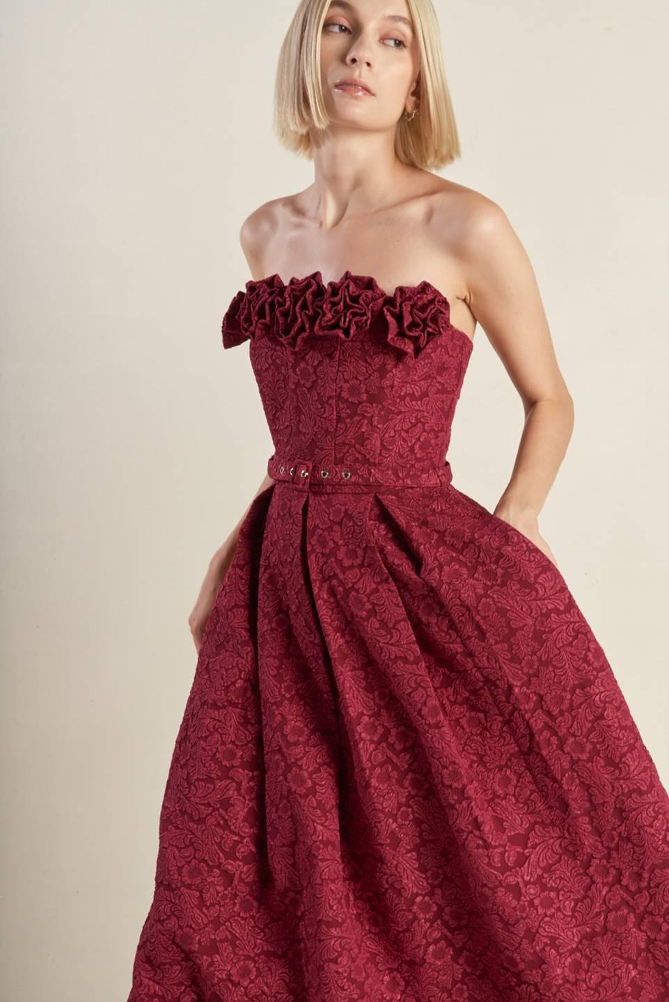 VESTIDO MIDI TEJIDO GLORIOUS SHINE