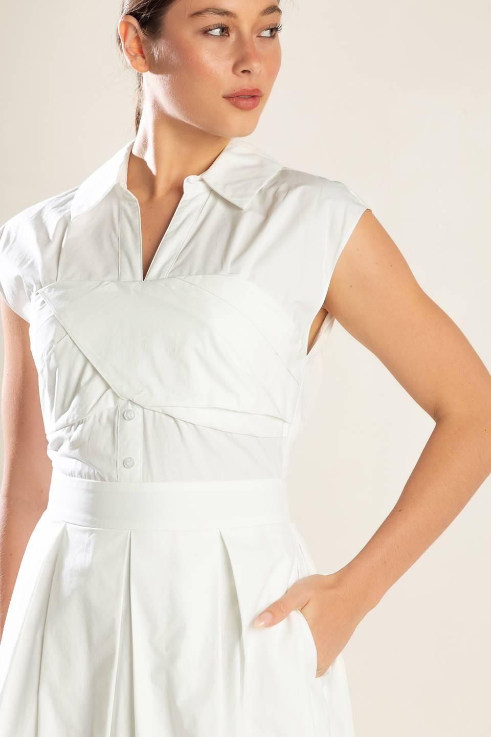 VESTIDO MIDI TEJIDO DE IMPRESIÓN ONÍRICA