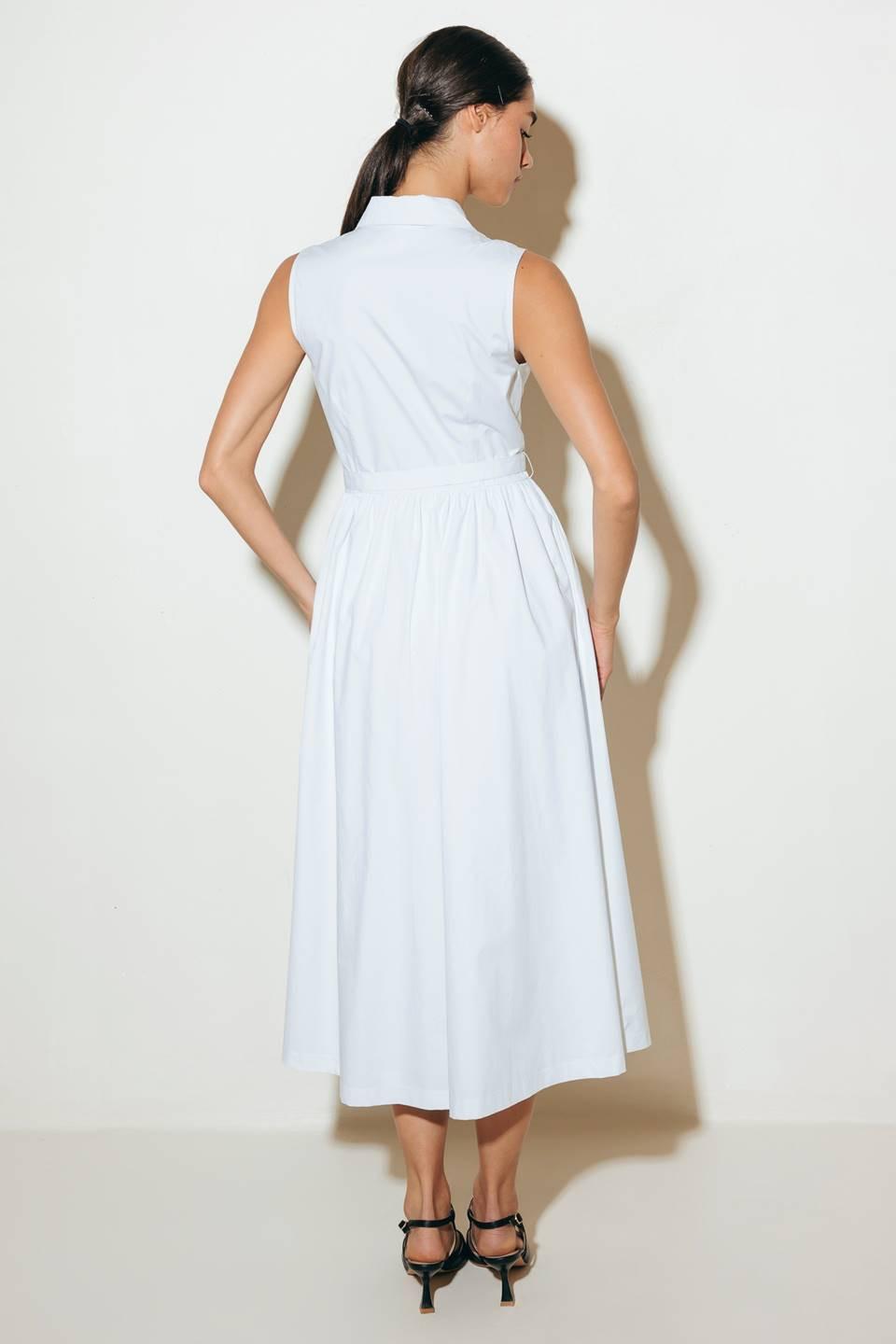 VESTIDO MDI TEJIDO BLANCO NUE EASE