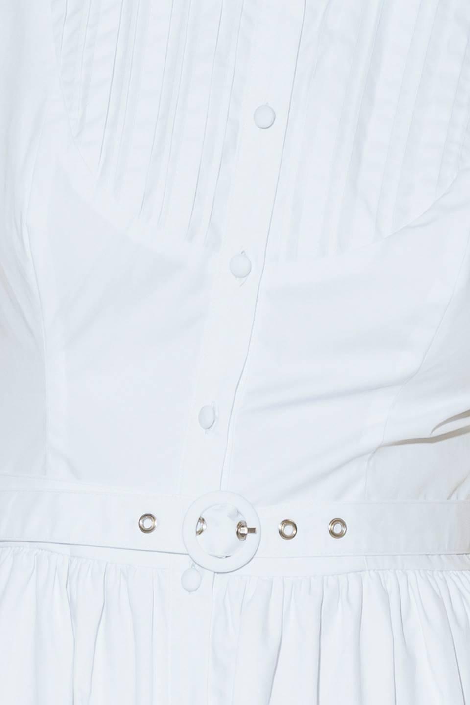 VESTIDO MDI TEJIDO BLANCO NUE EASE