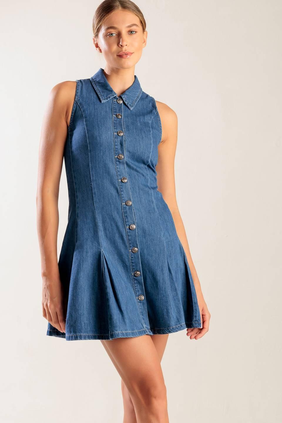 MINIVESTIDO VAQUERO DONDE QUIERO ESTAR