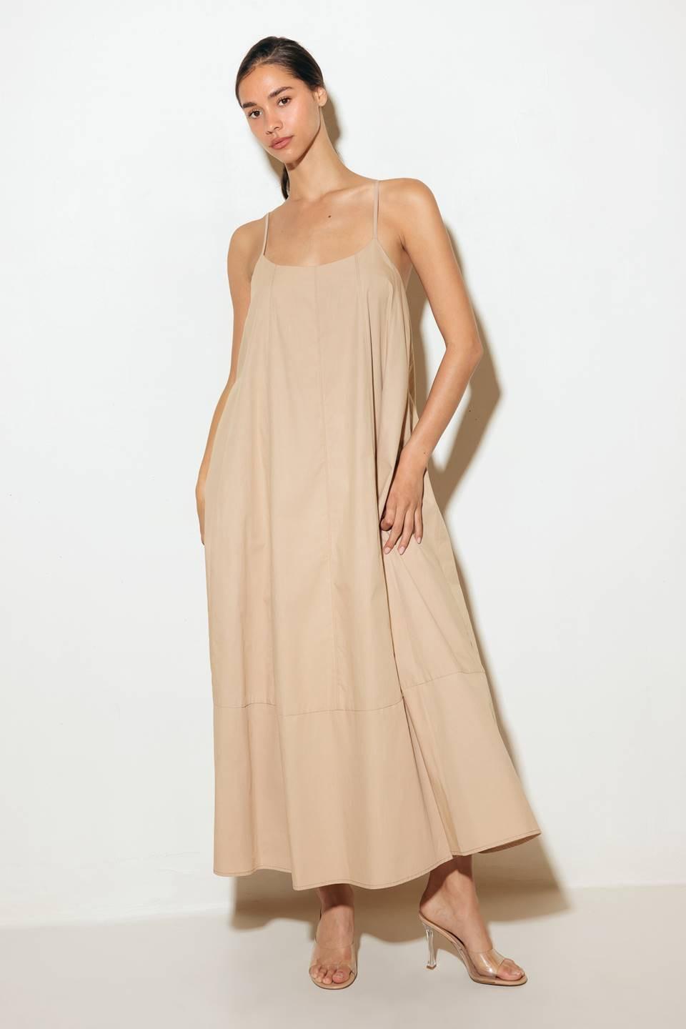 DAISY LANE WOVEN MIDI TENT DRESS