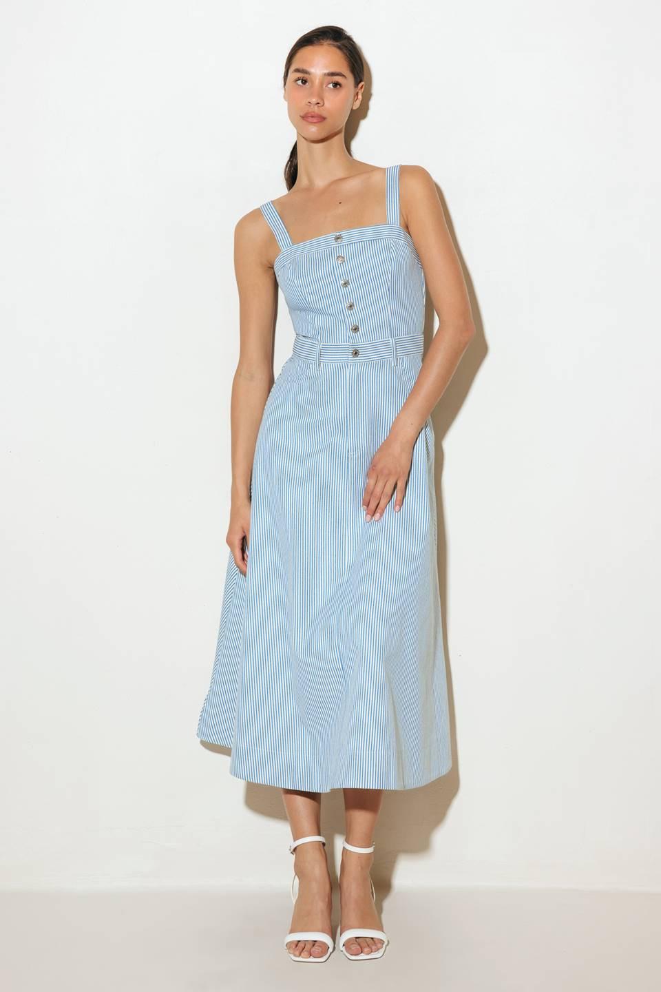 VESTIDO MIDI TEJIDO MARGARITA SIN PREOCUPACIONES