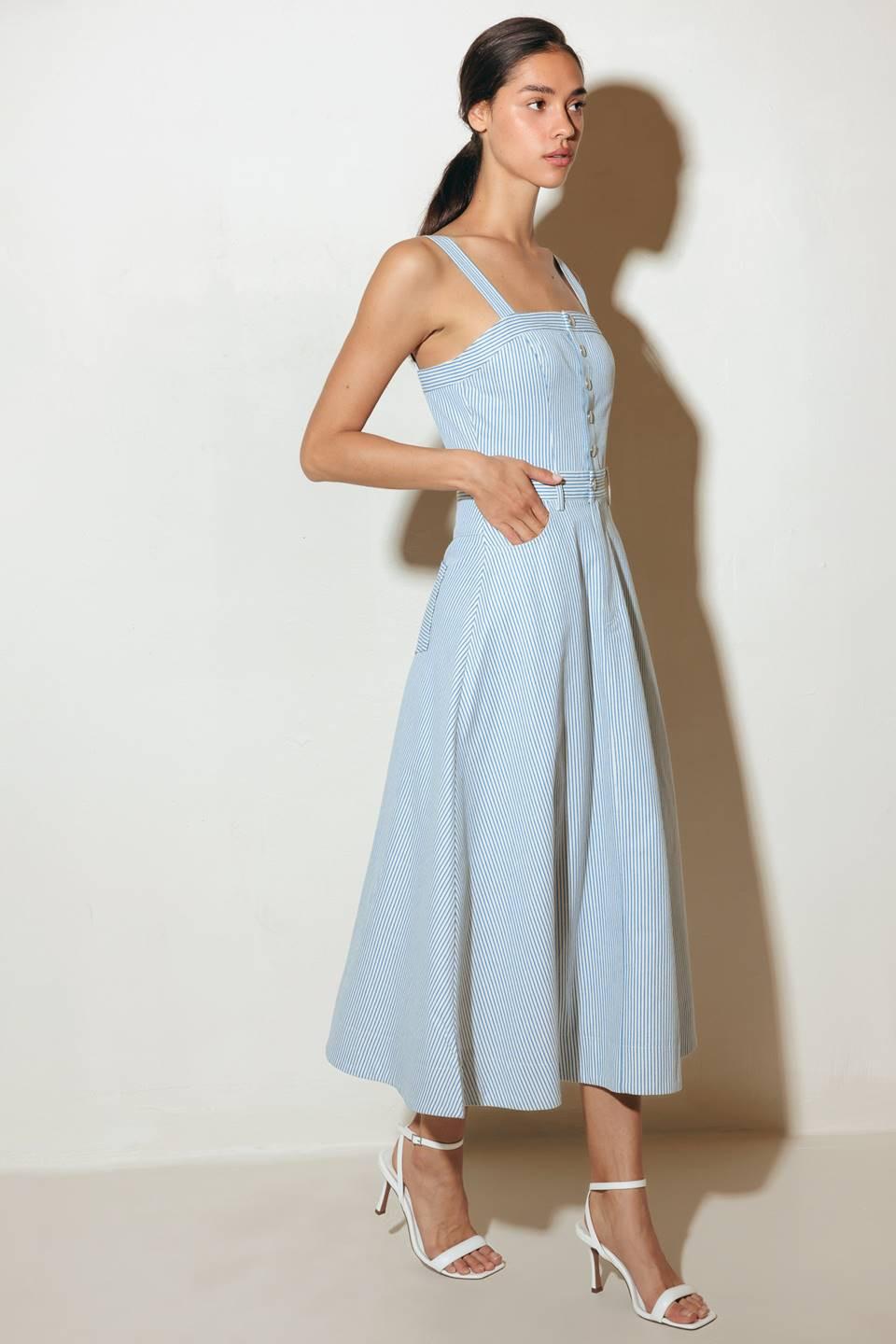 VESTIDO MIDI TEJIDO MARGARITA SIN PREOCUPACIONES