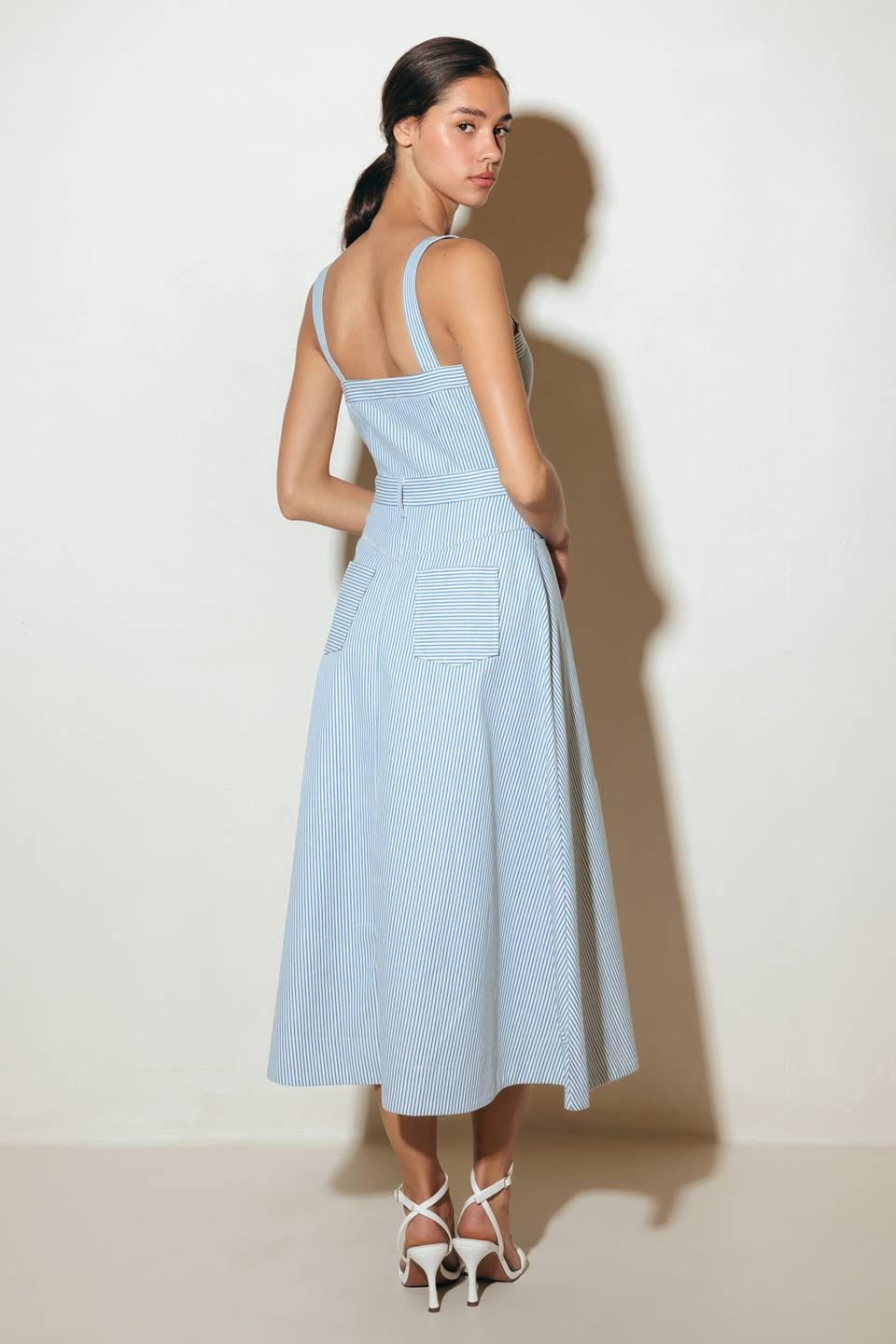 VESTIDO MIDI TEJIDO MARGARITA SIN PREOCUPACIONES