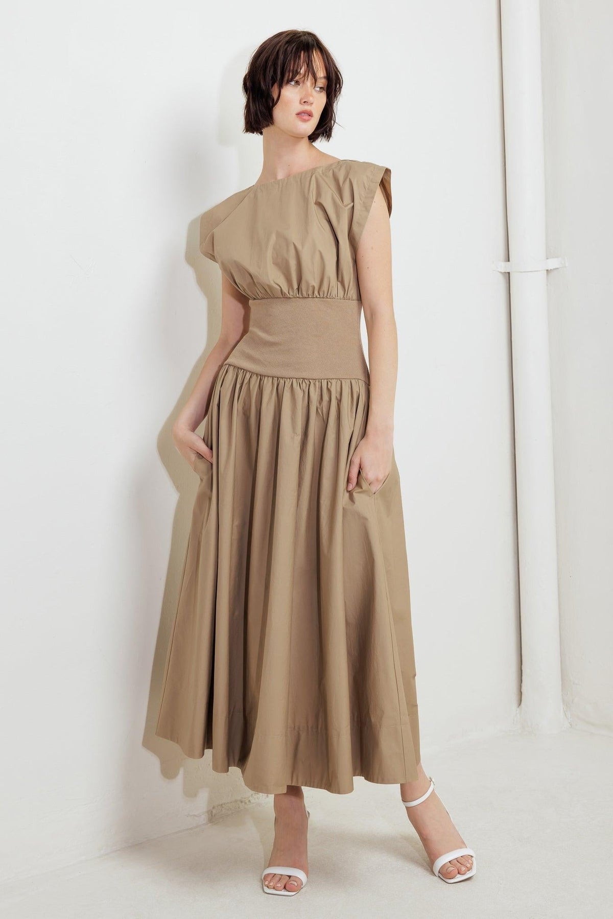 DREAMWEAVER ROMANTIC WOVEN MIDI DRESS