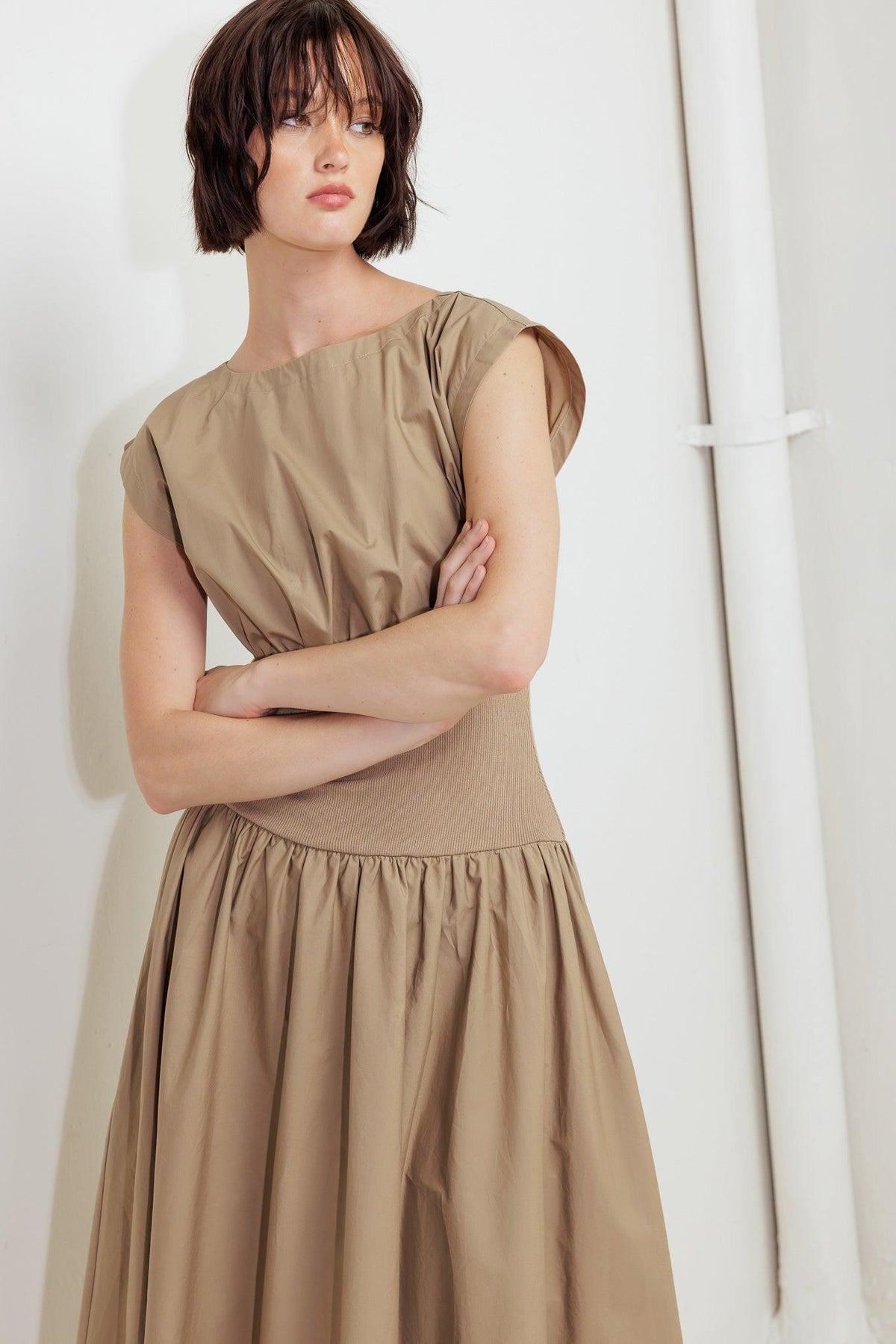 DREAMWEAVER ROMANTIC WOVEN MIDI DRESS