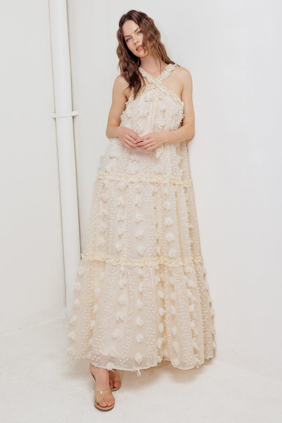 CLOUD NINE GOWN WOVEN ANKLE DRESS