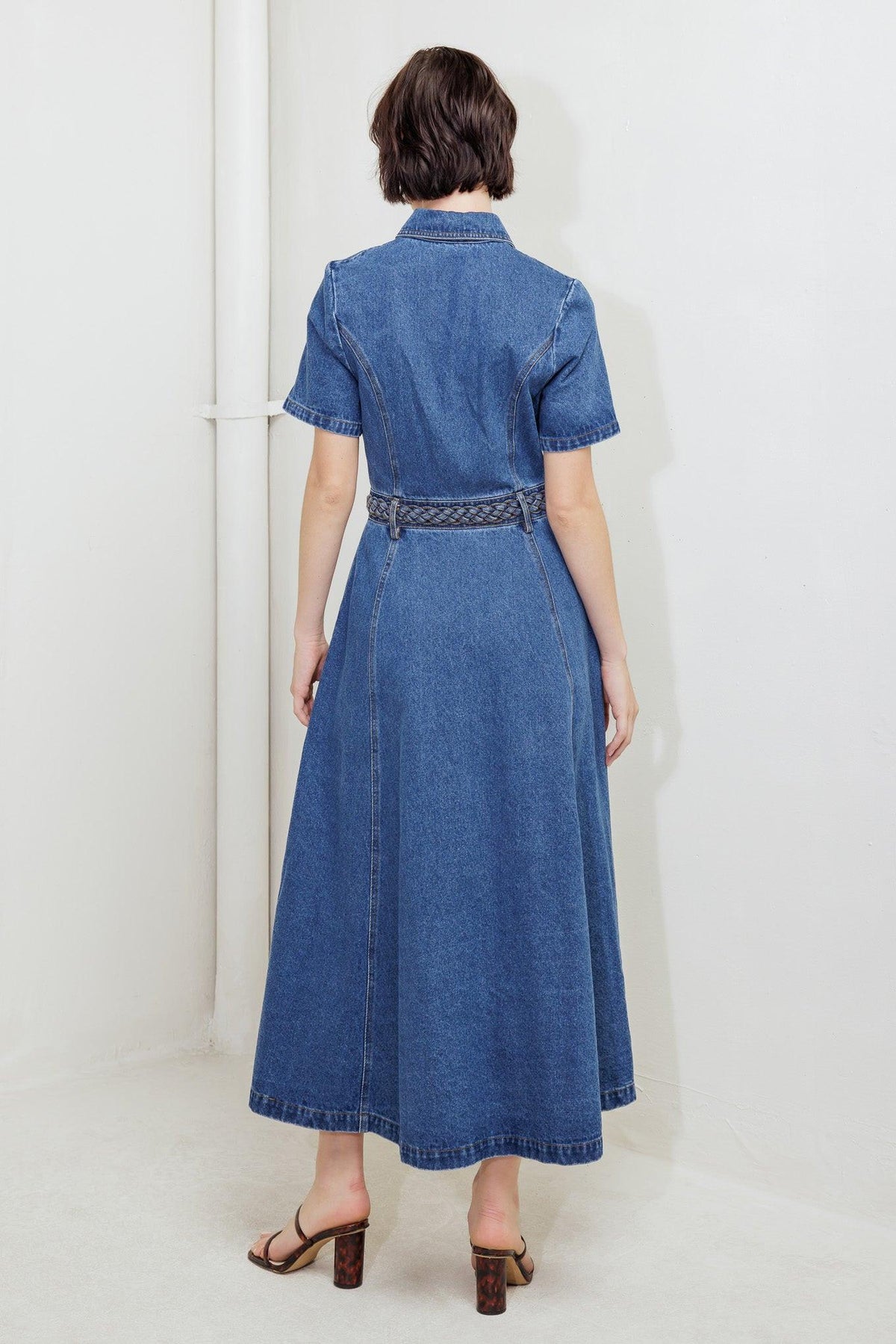 VESTIDO MIDI VAQUERO HIDDEN SMILE