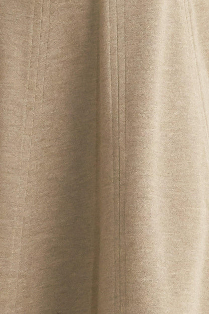 SOPHISTICATED SIMPLICITY WOVEN KNIT MIDI DRESS