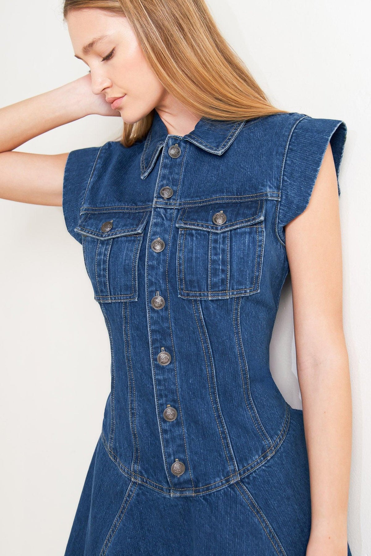 VESTIDO CORTO DE MEZCLILLA BLUE CRUSH