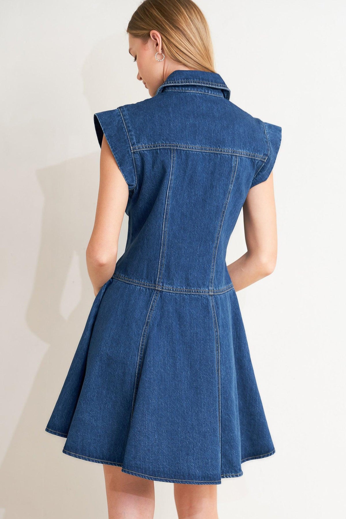 VESTIDO CORTO DE MEZCLILLA BLUE CRUSH
