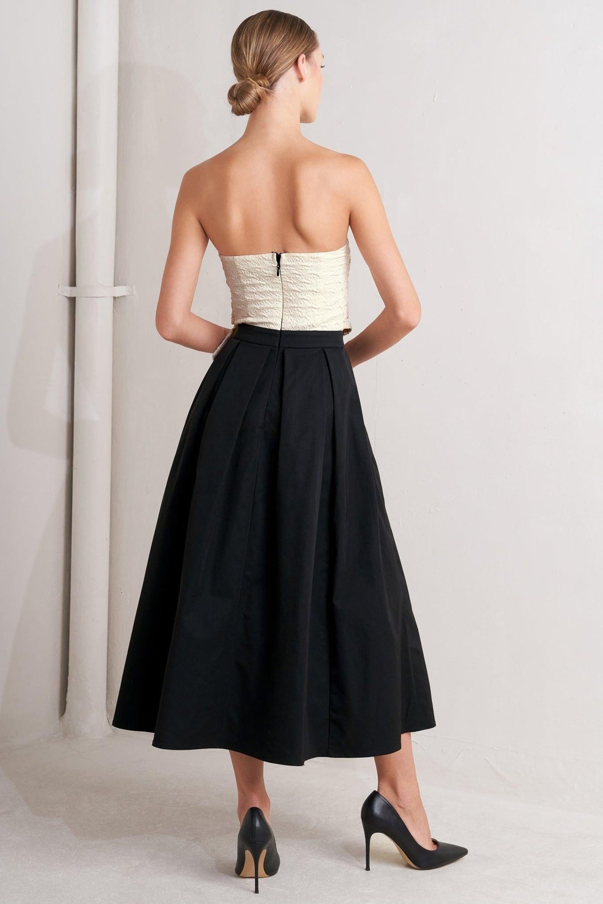VESTIDO MIDI TEJIDO MONO BALLET