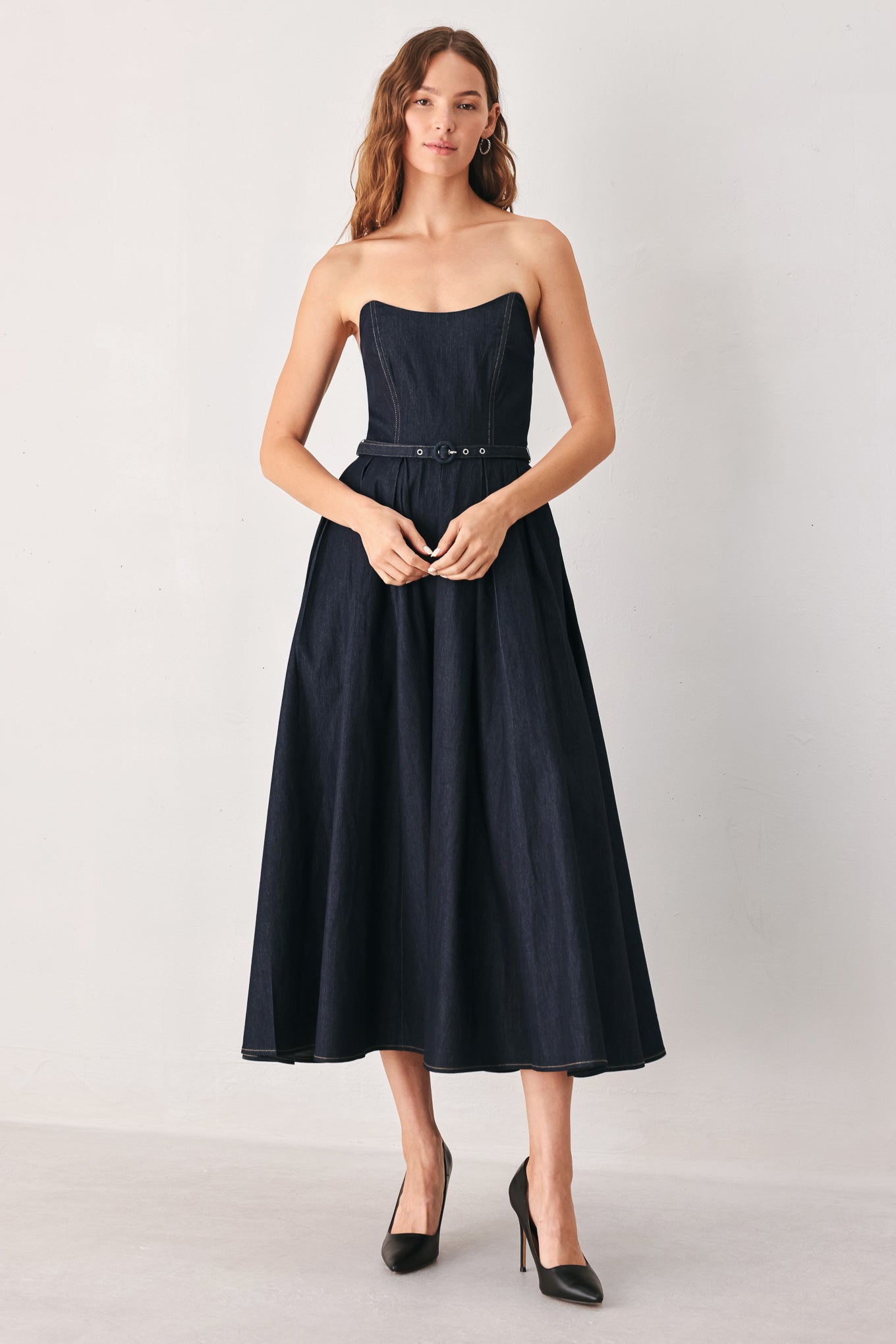 VESTIDO MIDI VAQUERO PARTY MUSE