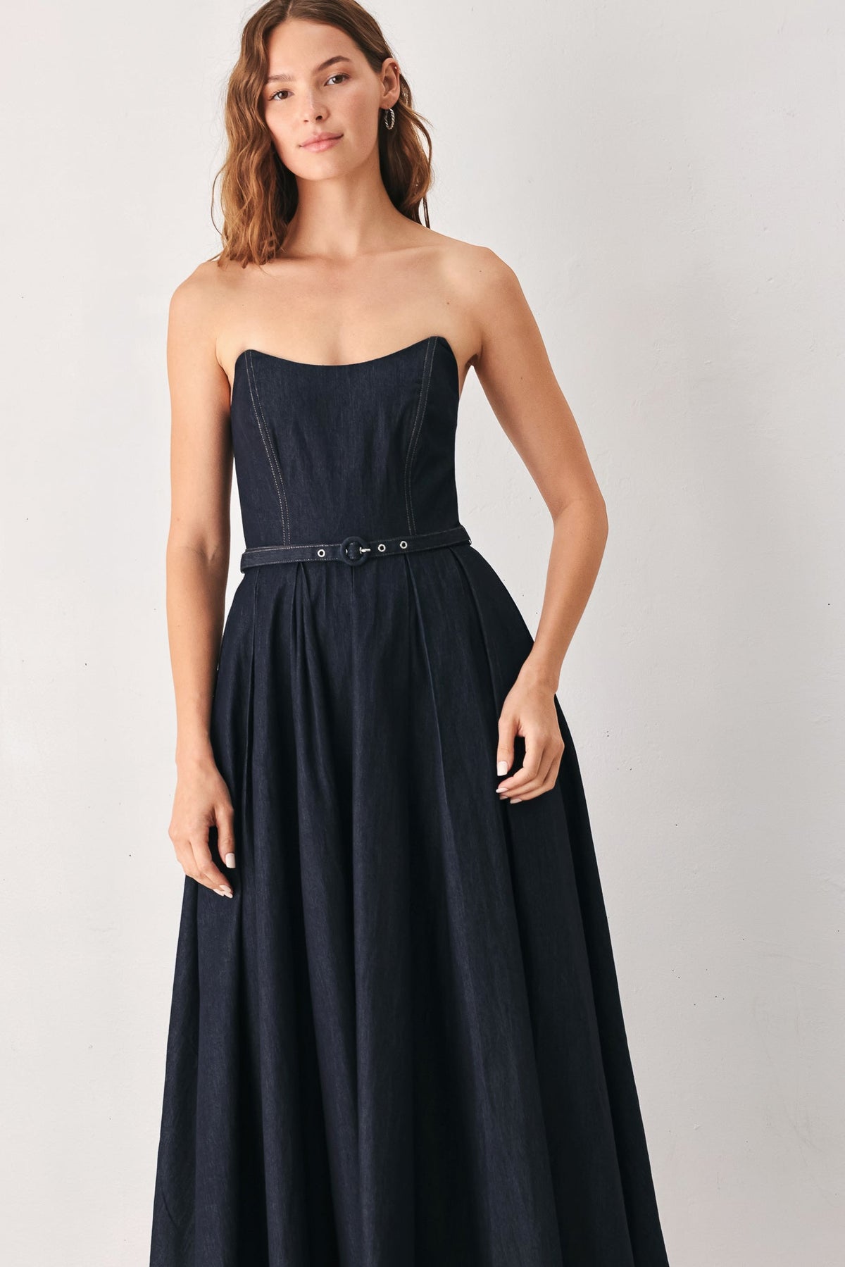 VESTIDO MIDI VAQUERO PARTY MUSE