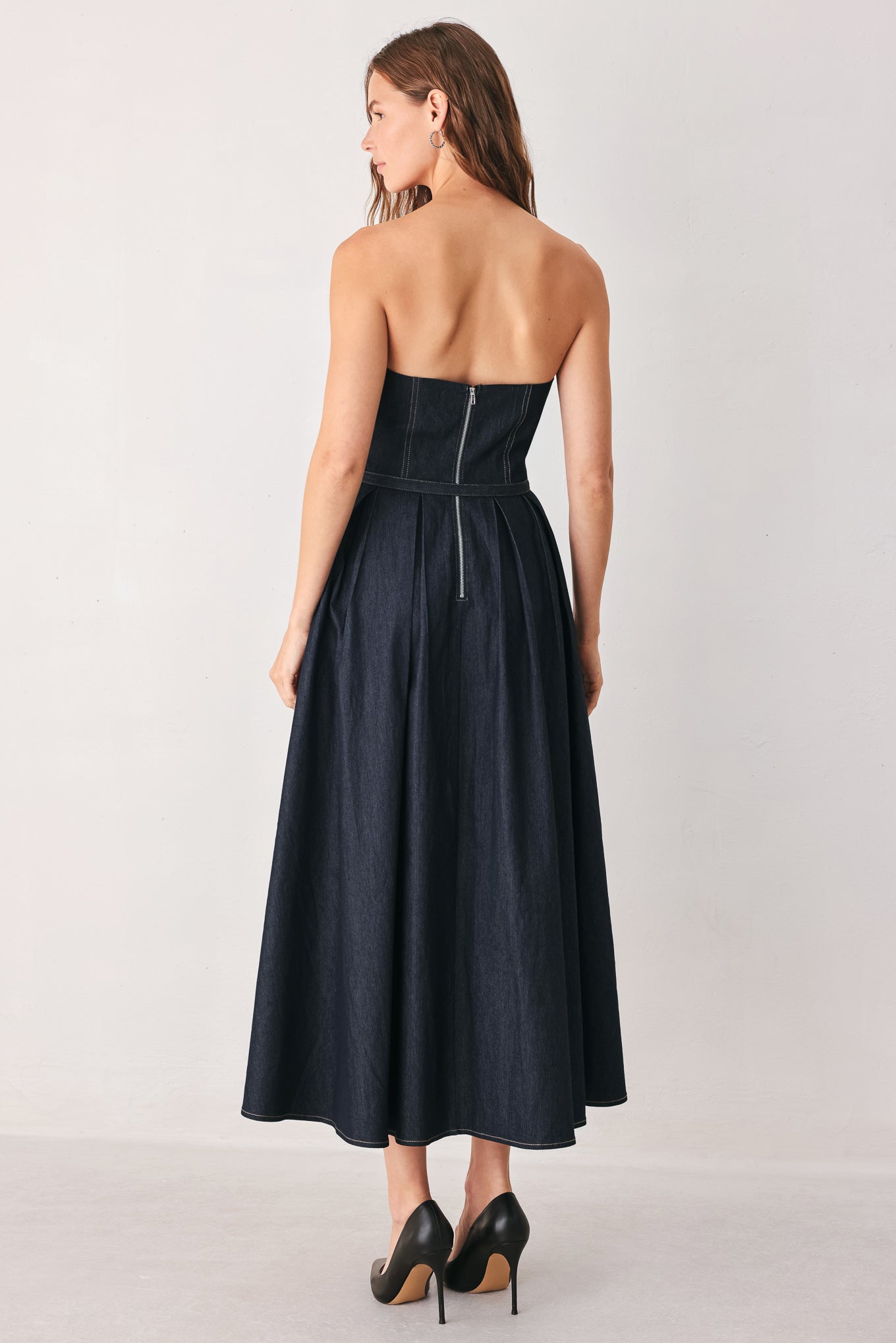 VESTIDO MIDI VAQUERO PARTY MUSE