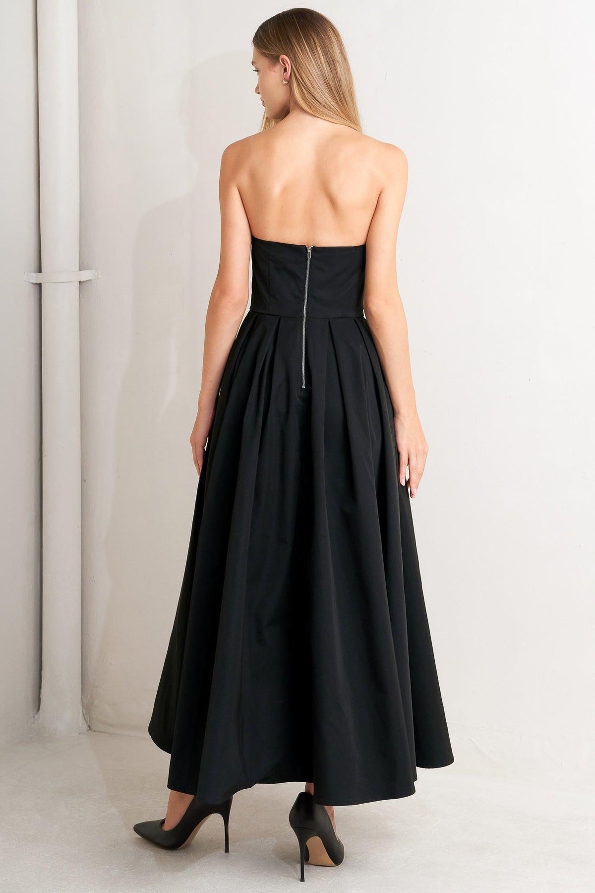 VESTIDO MIDI TEJIDO GALA NOIR