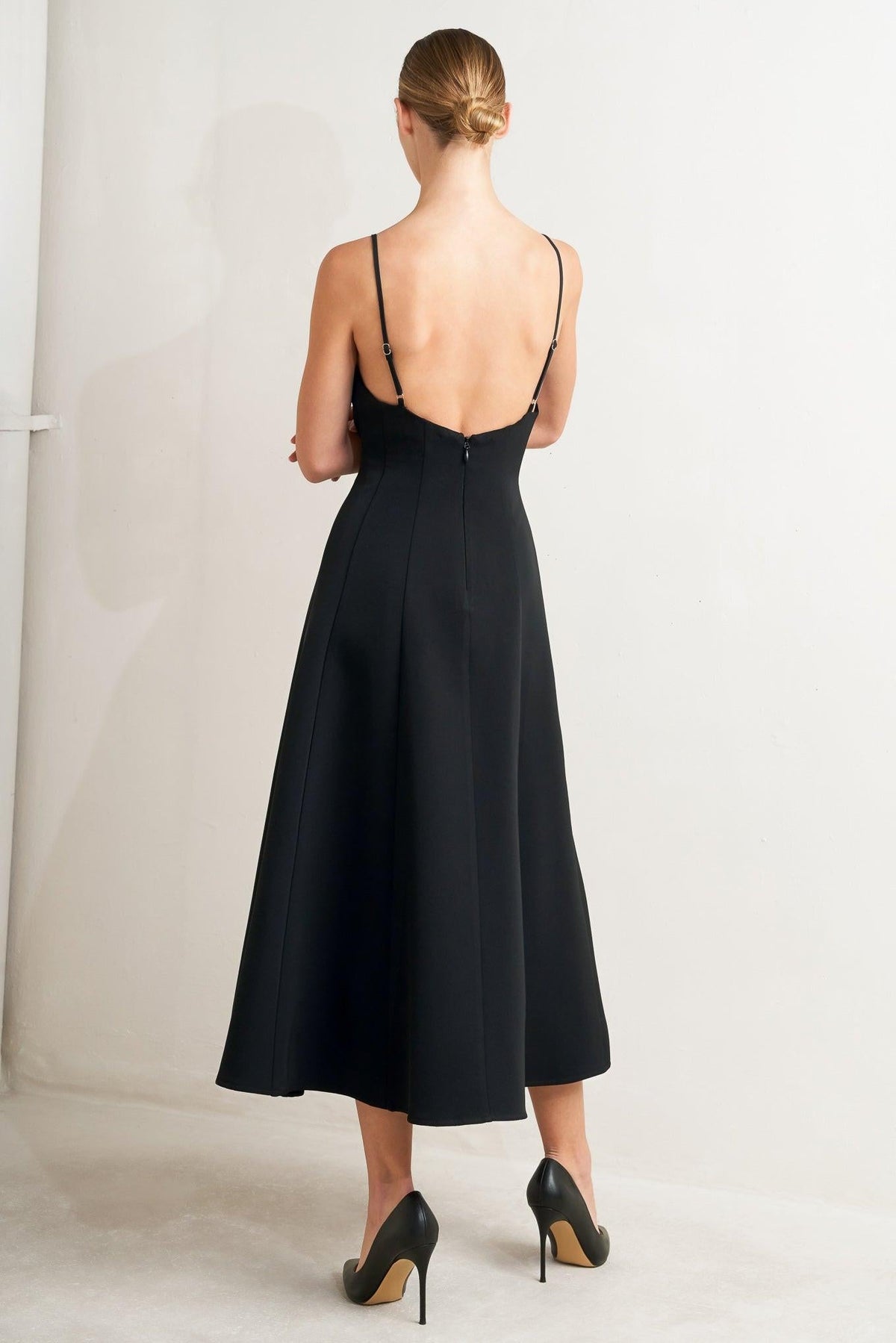 PURE INTENTION WOVEN MIDI DRESS