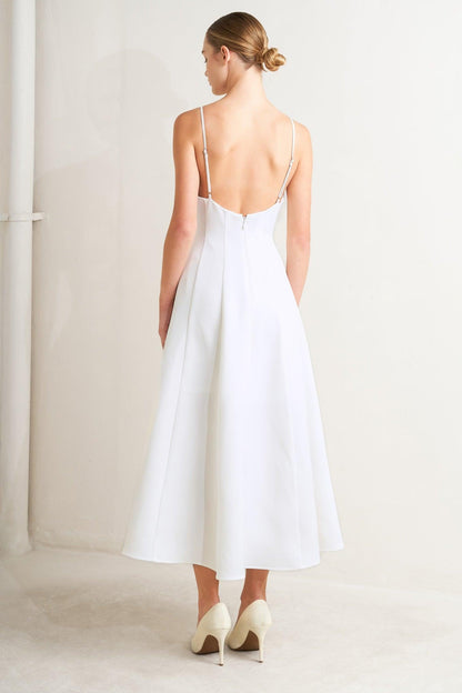 PURE INTENTION WOVEN MIDI DRESS