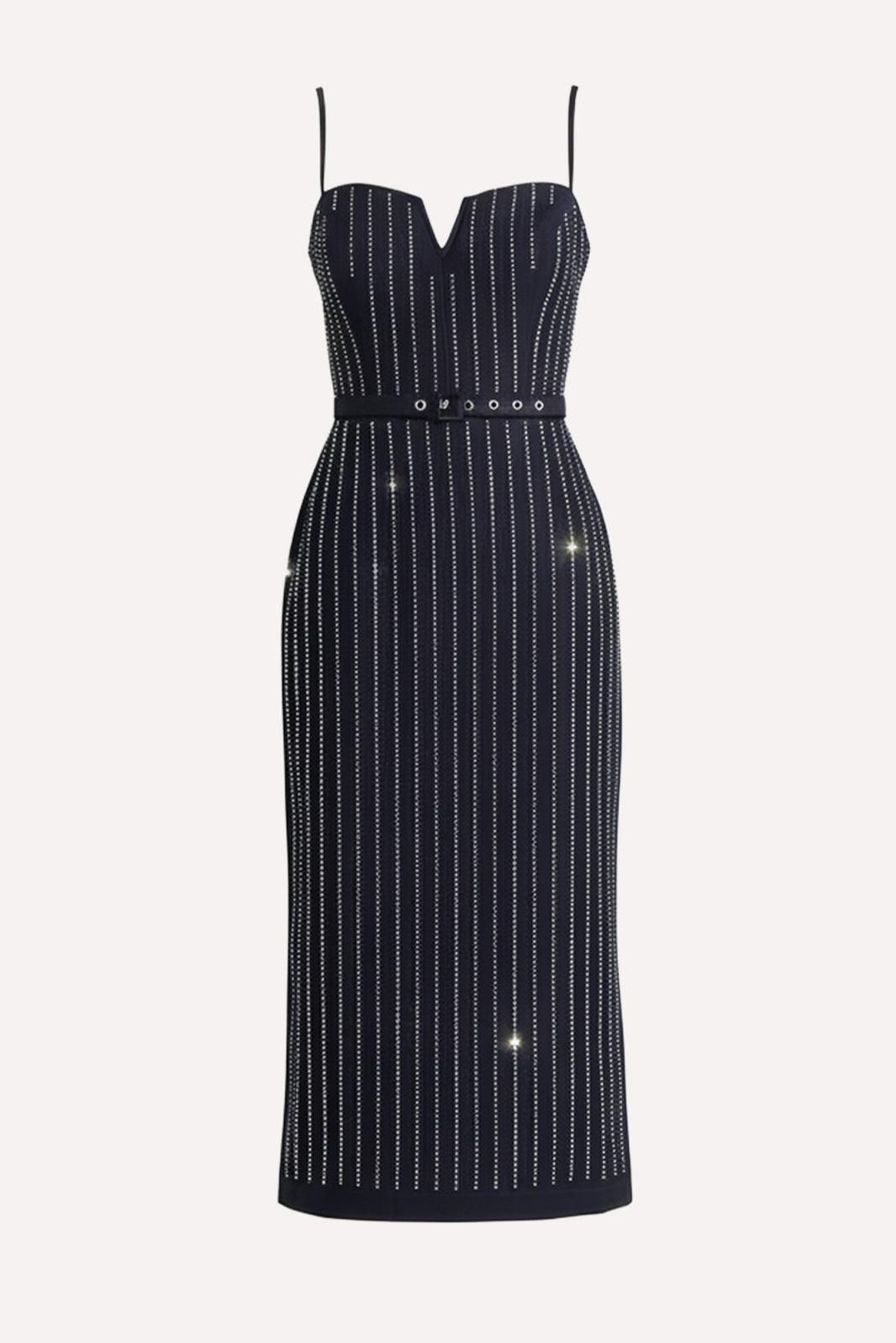 VESTIDO MIDI TEJIDO VERTICAL GRACE