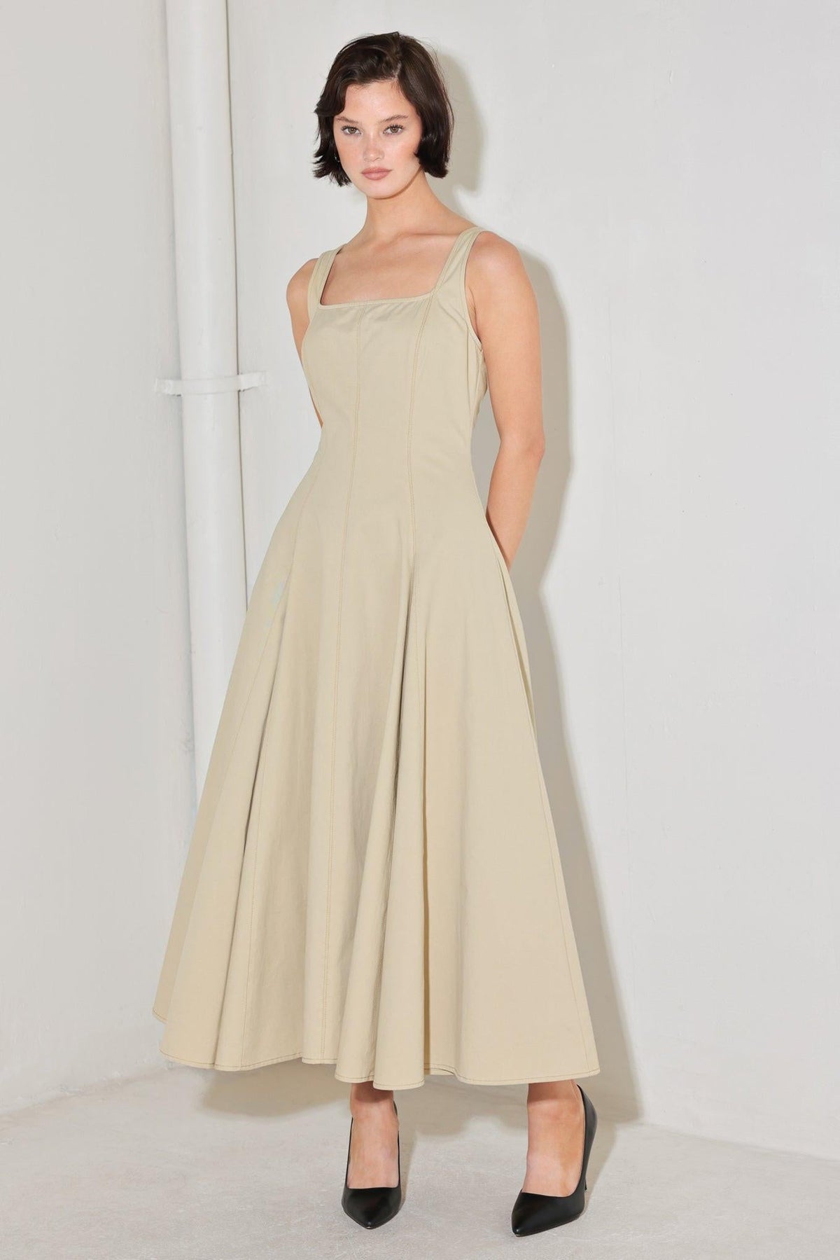 VESTIDO MIDI TEJIDO SANDSTONE SERENADE