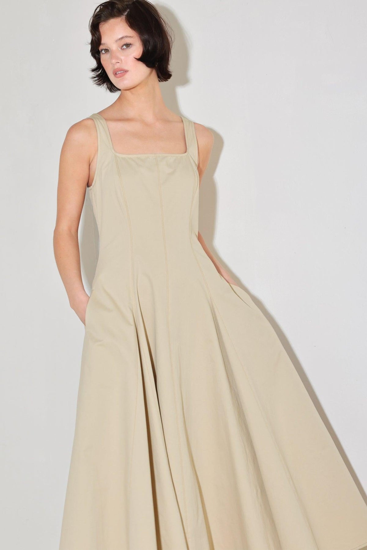 VESTIDO MIDI TEJIDO SANDSTONE SERENADE