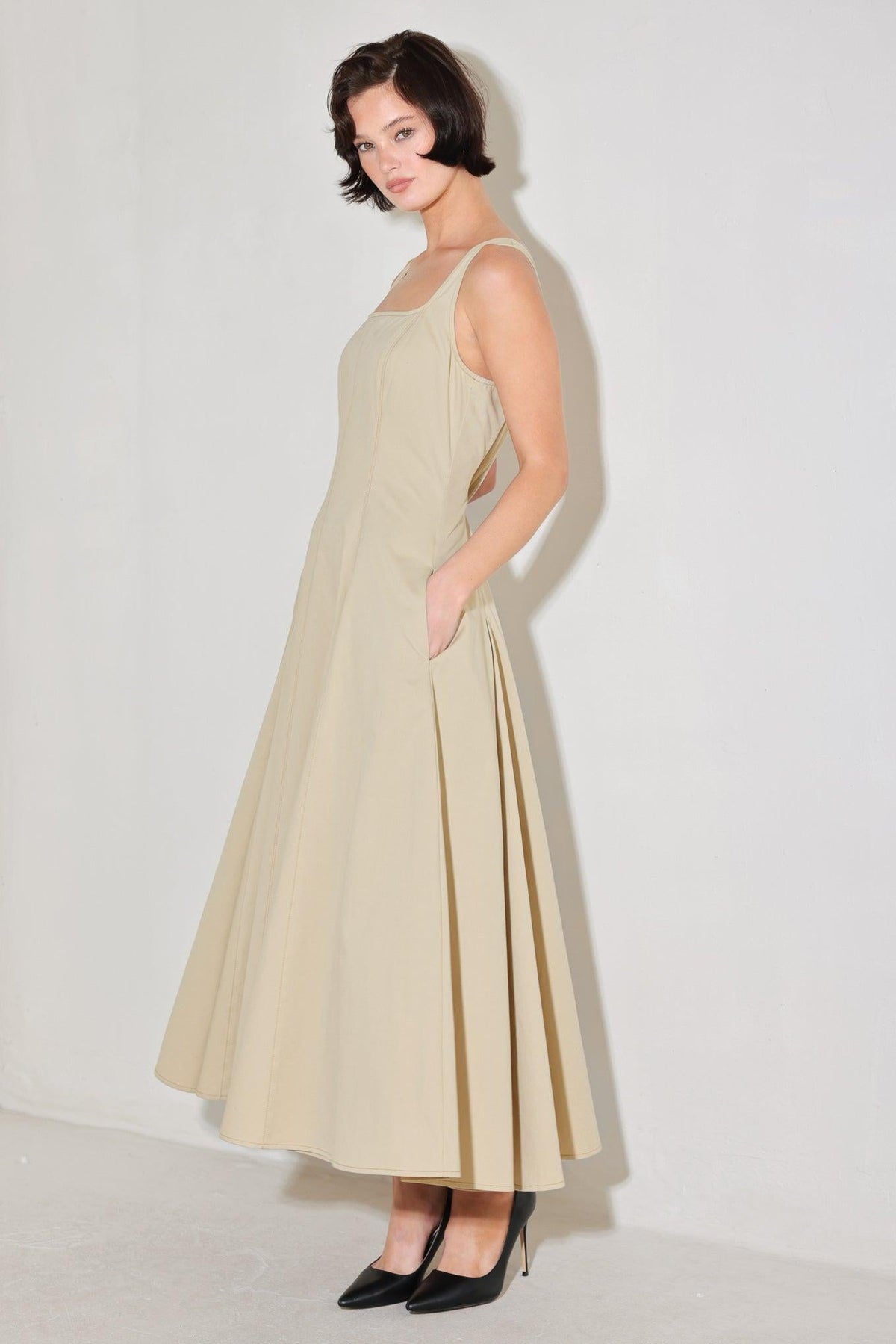 VESTIDO MIDI TEJIDO SANDSTONE SERENADE