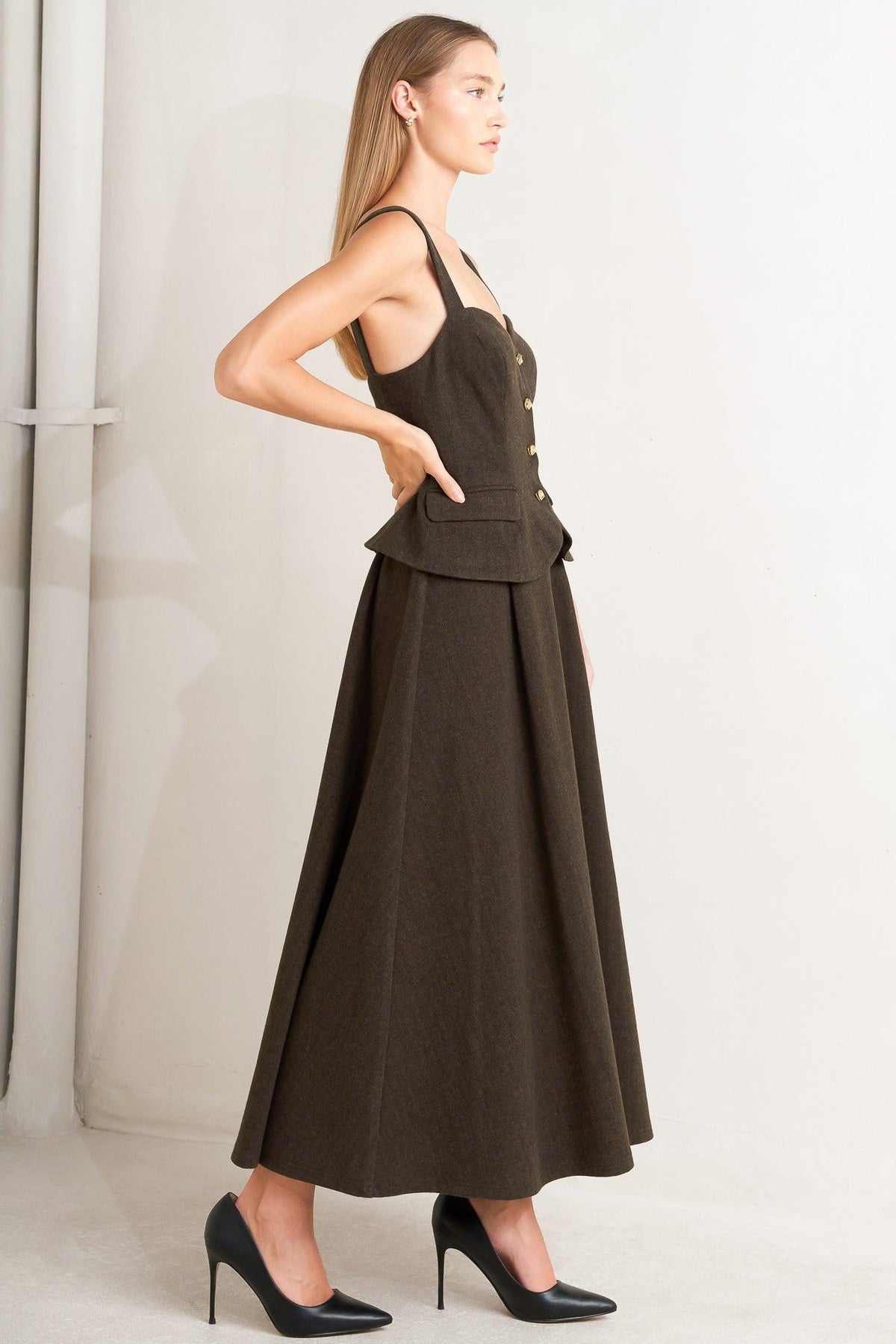 VESTIDO MIDI TEJIDO HERITAGE TAILOR