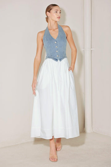 DENIM/BLANCO