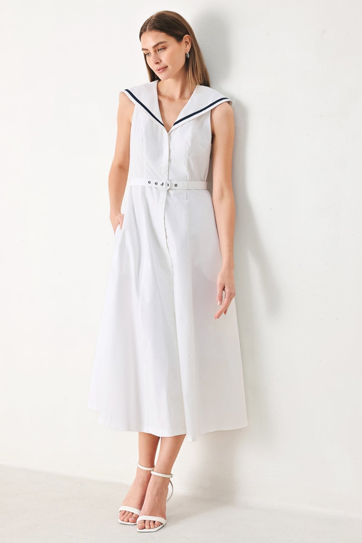 DARLING DAY WOVEN MIDI DRESS