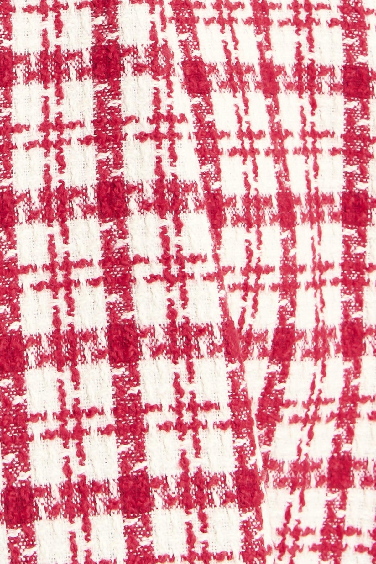VESTIDO CORTO DE TWEED CON ESTAMPADO DE CEREZAS