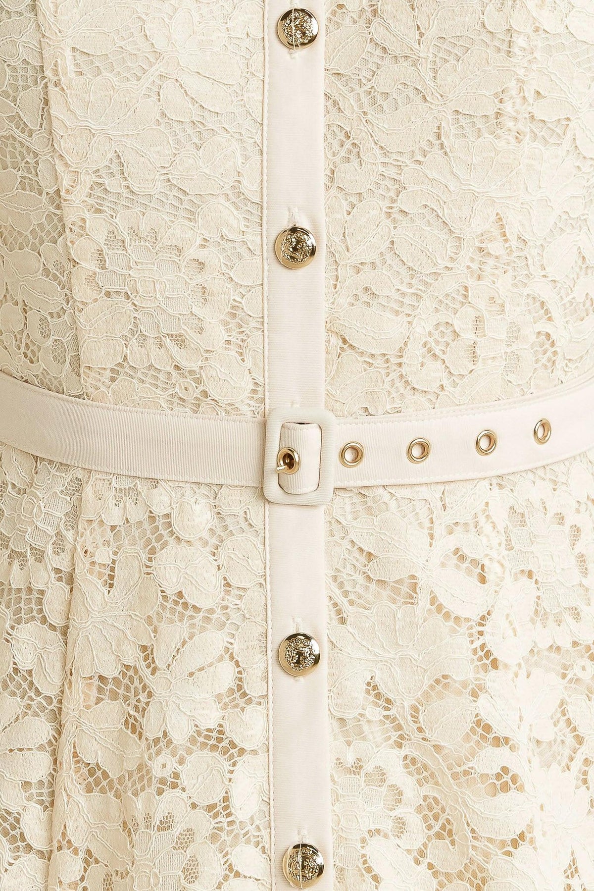 VESTIDO MIDI DE ENCAJE TEJIDO PURELY ROMANTIC