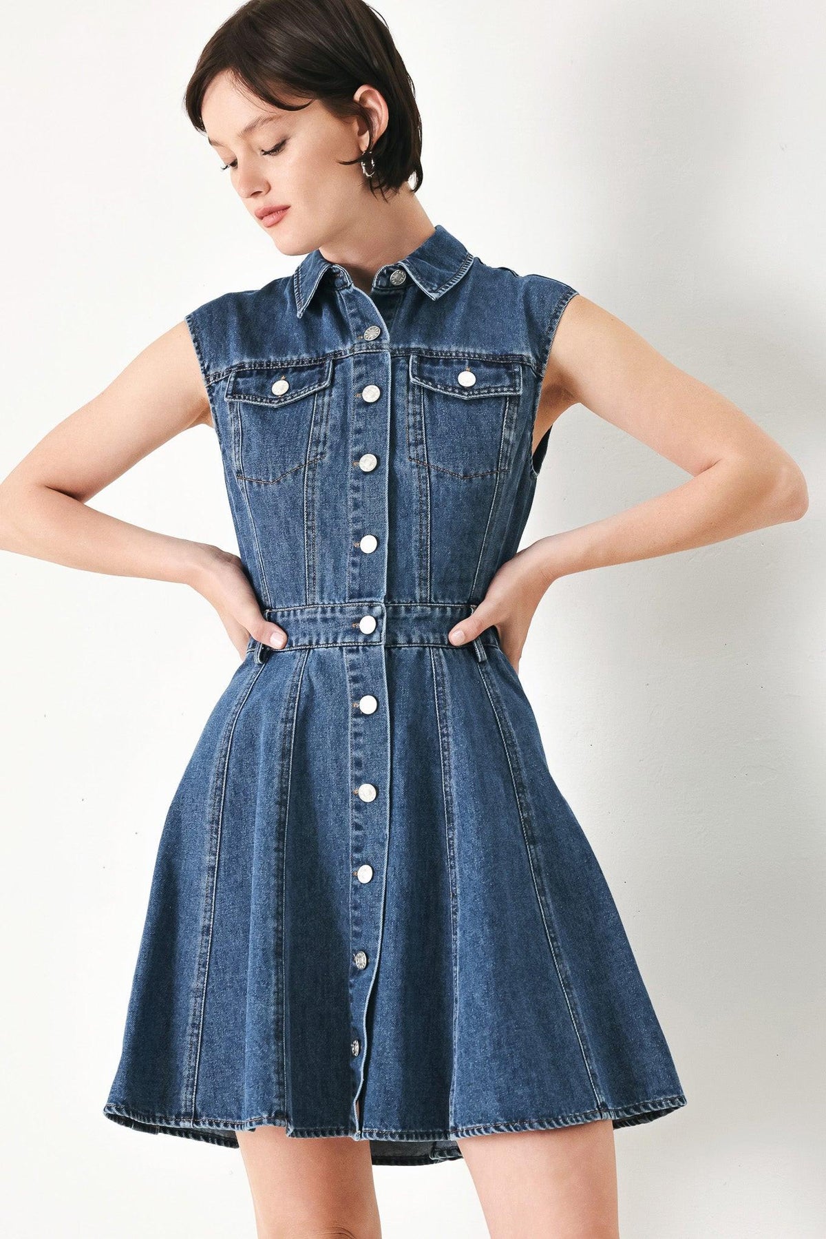 MINIVESTIDO VAQUERO ESTILO CASUAL GLAM