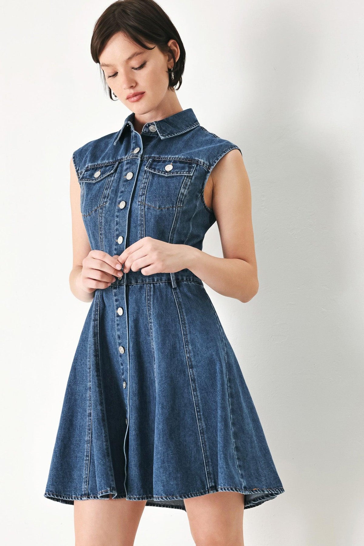 MINIVESTIDO VAQUERO ESTILO CASUAL GLAM