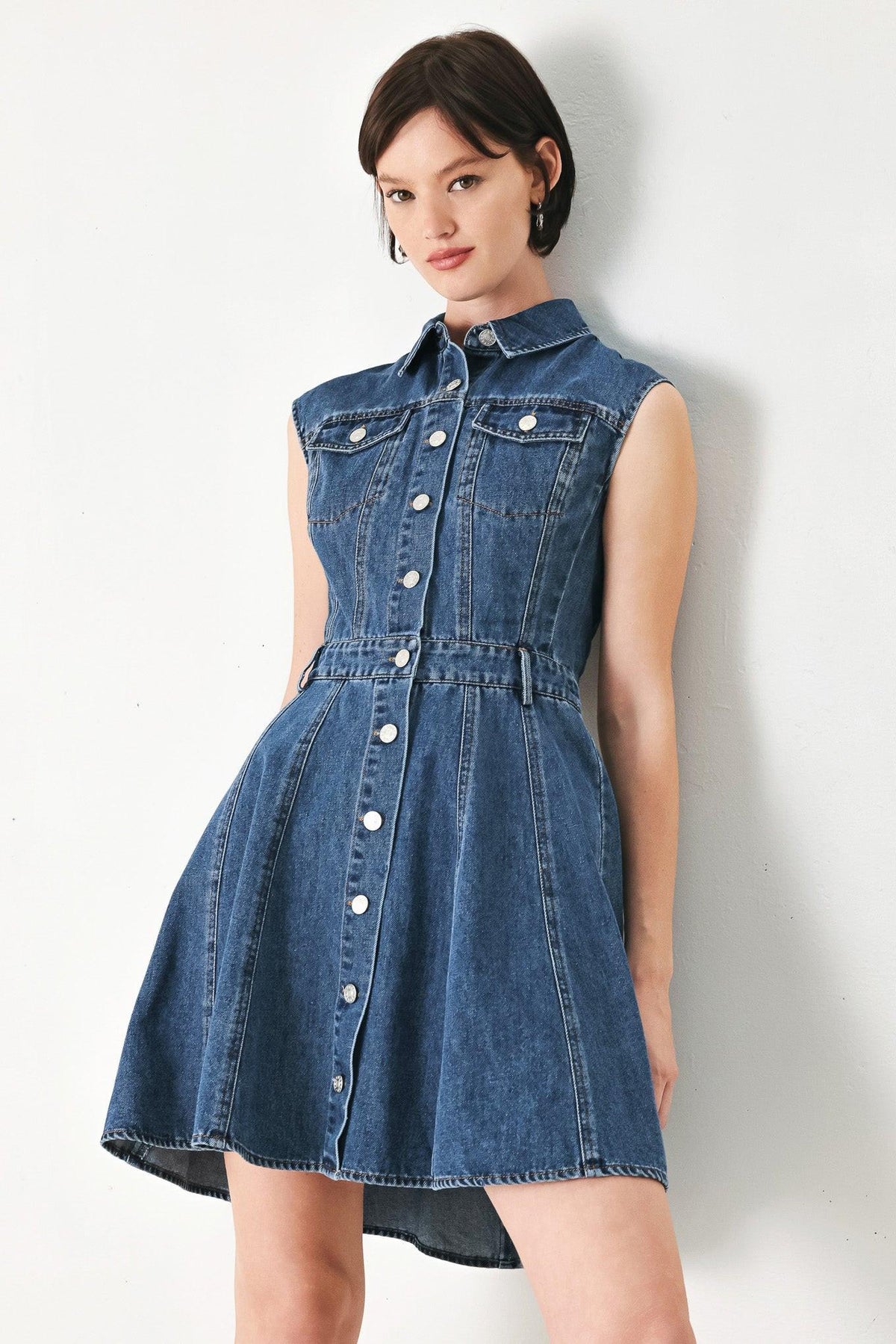 MINIVESTIDO VAQUERO ESTILO CASUAL GLAM