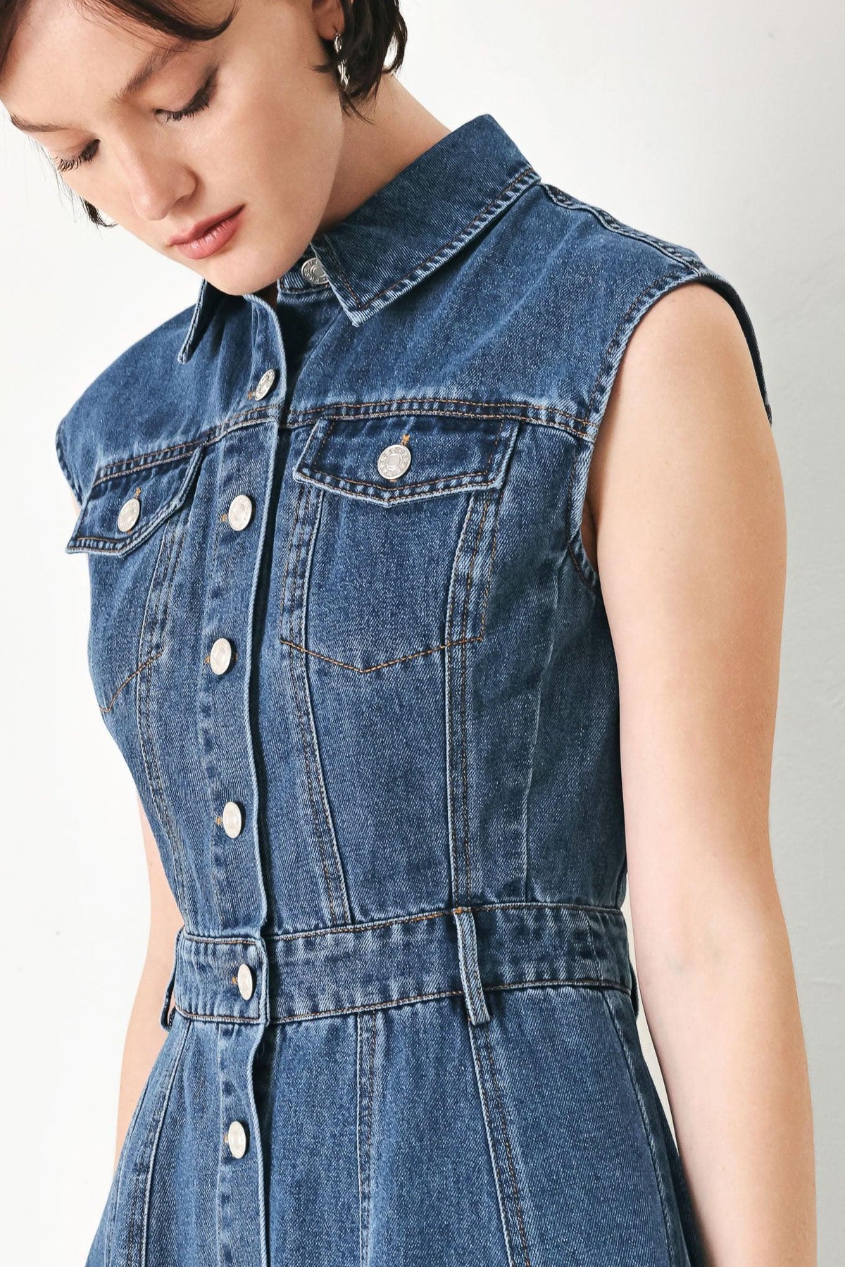 MINIVESTIDO VAQUERO ESTILO CASUAL GLAM