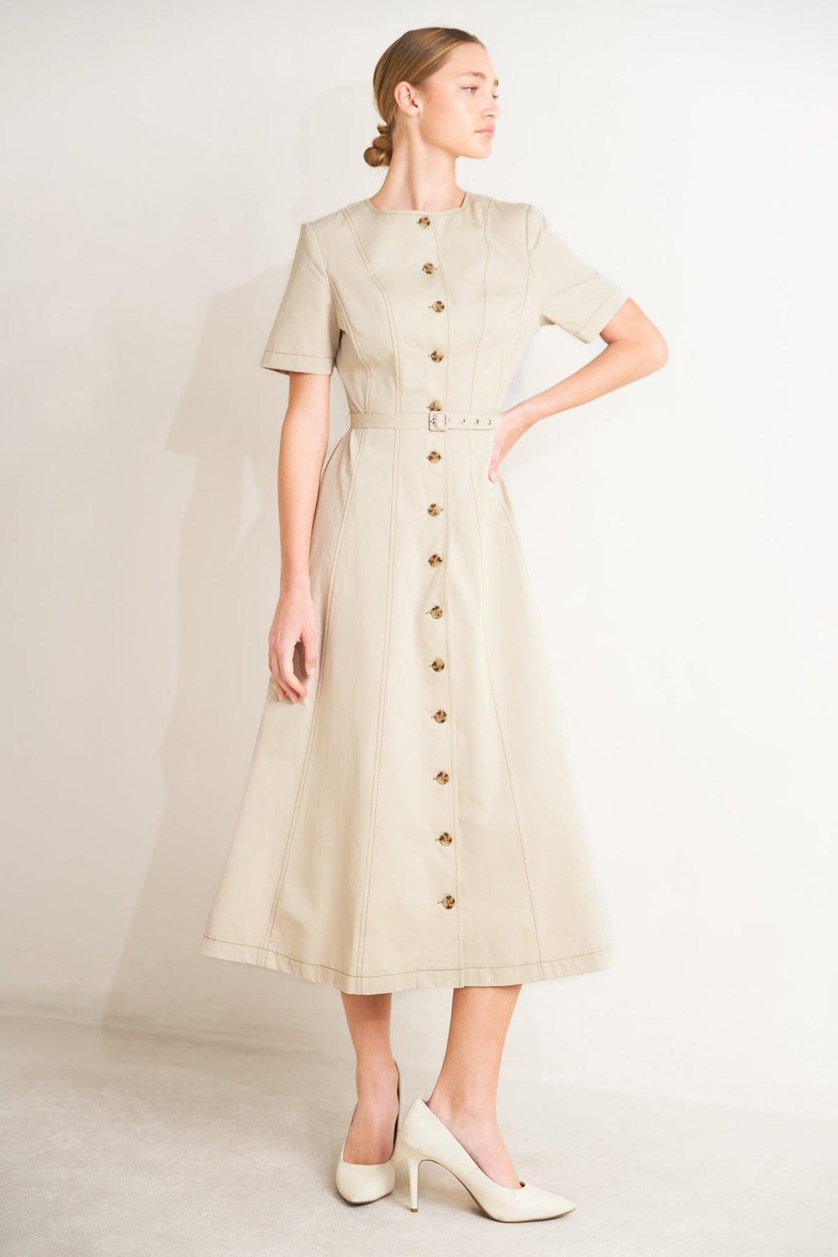 VESTIDO MIDI TEJIDO COMMAND THE ROOM