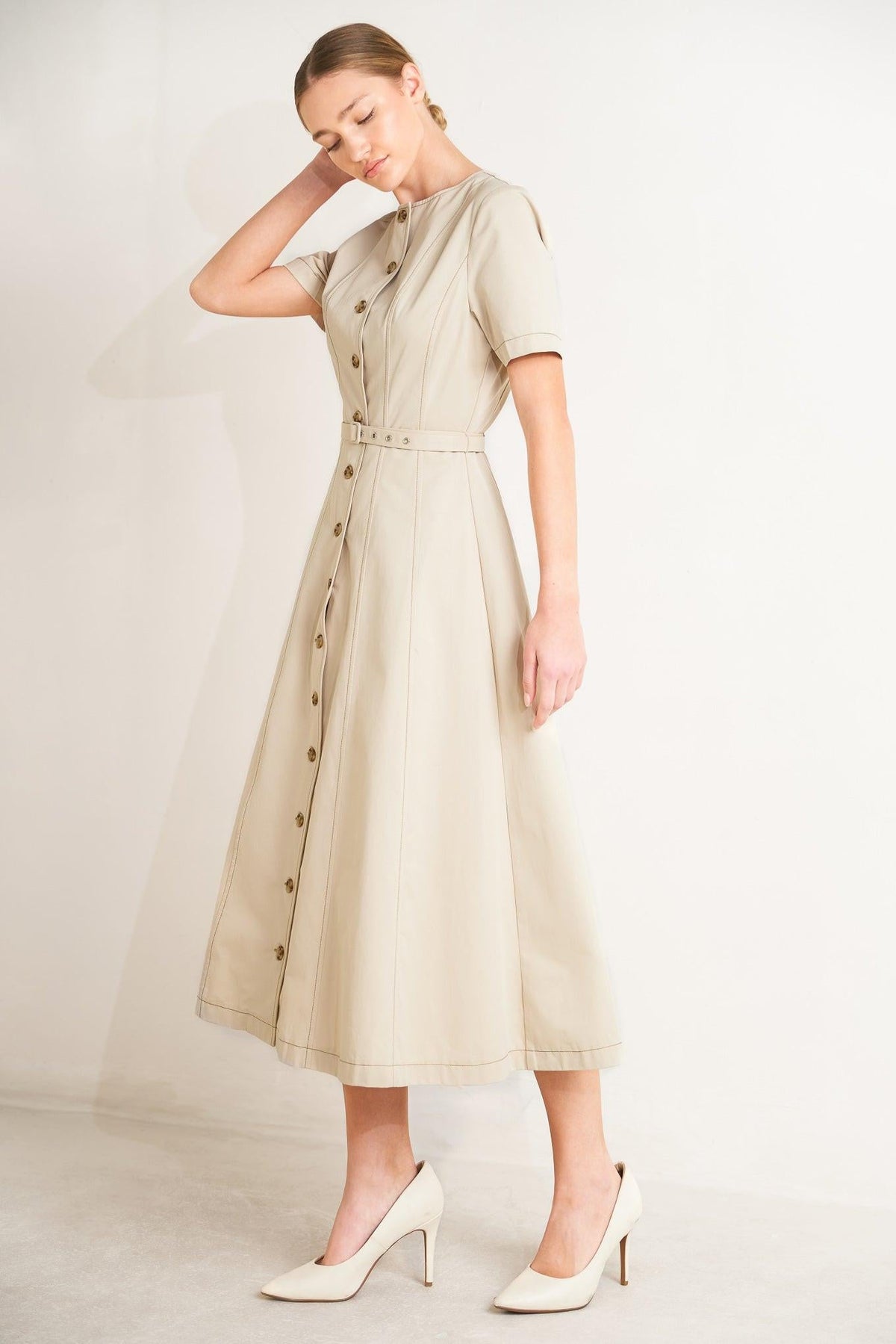 VESTIDO MIDI TEJIDO COMMAND THE ROOM