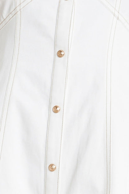 SWEET SOPHISTICATION WOVEN MIDI DRESS