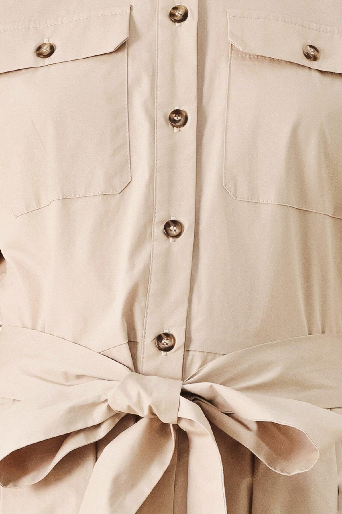 DESERT ICON WOVEN MIDI SHIRT DRESS