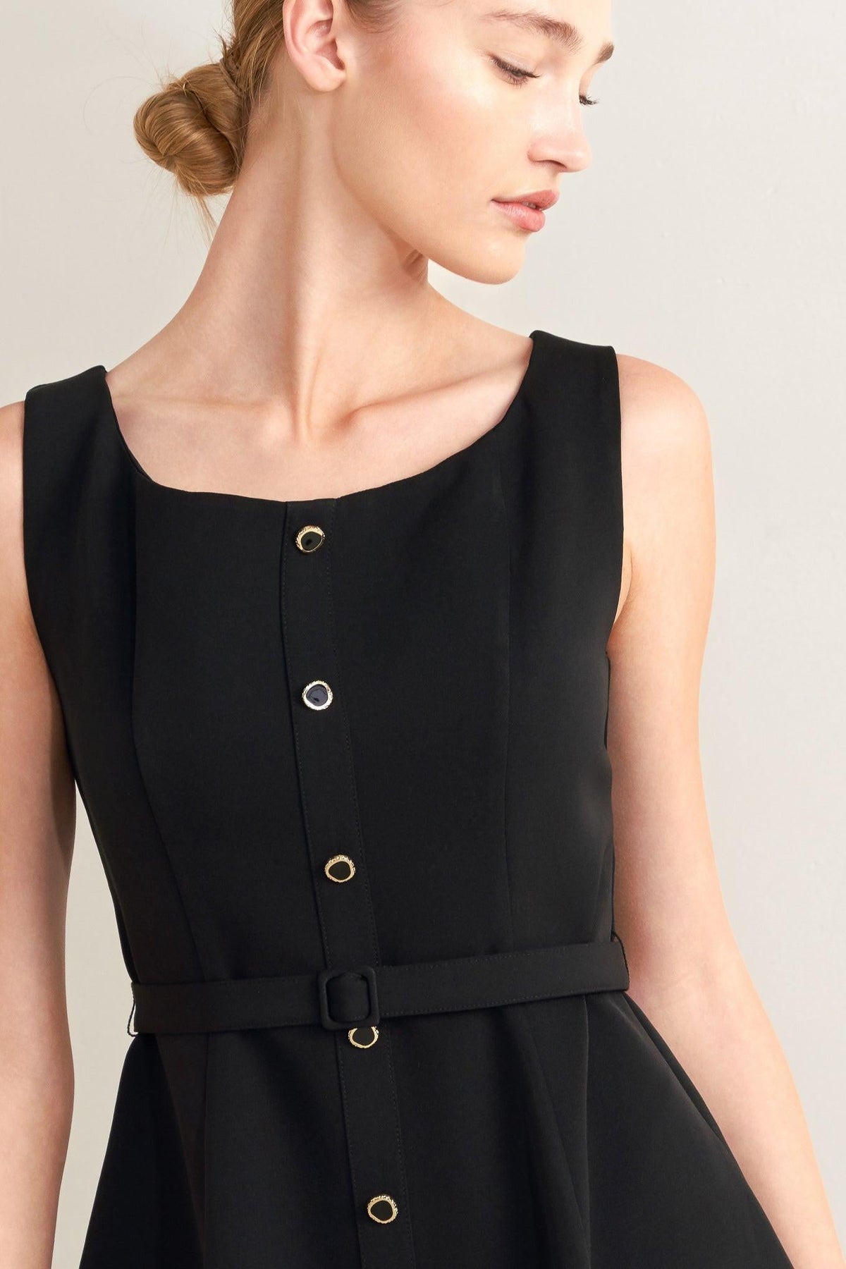 VESTIDO MIDI DE TEJIDO PARIS AFTER DARK